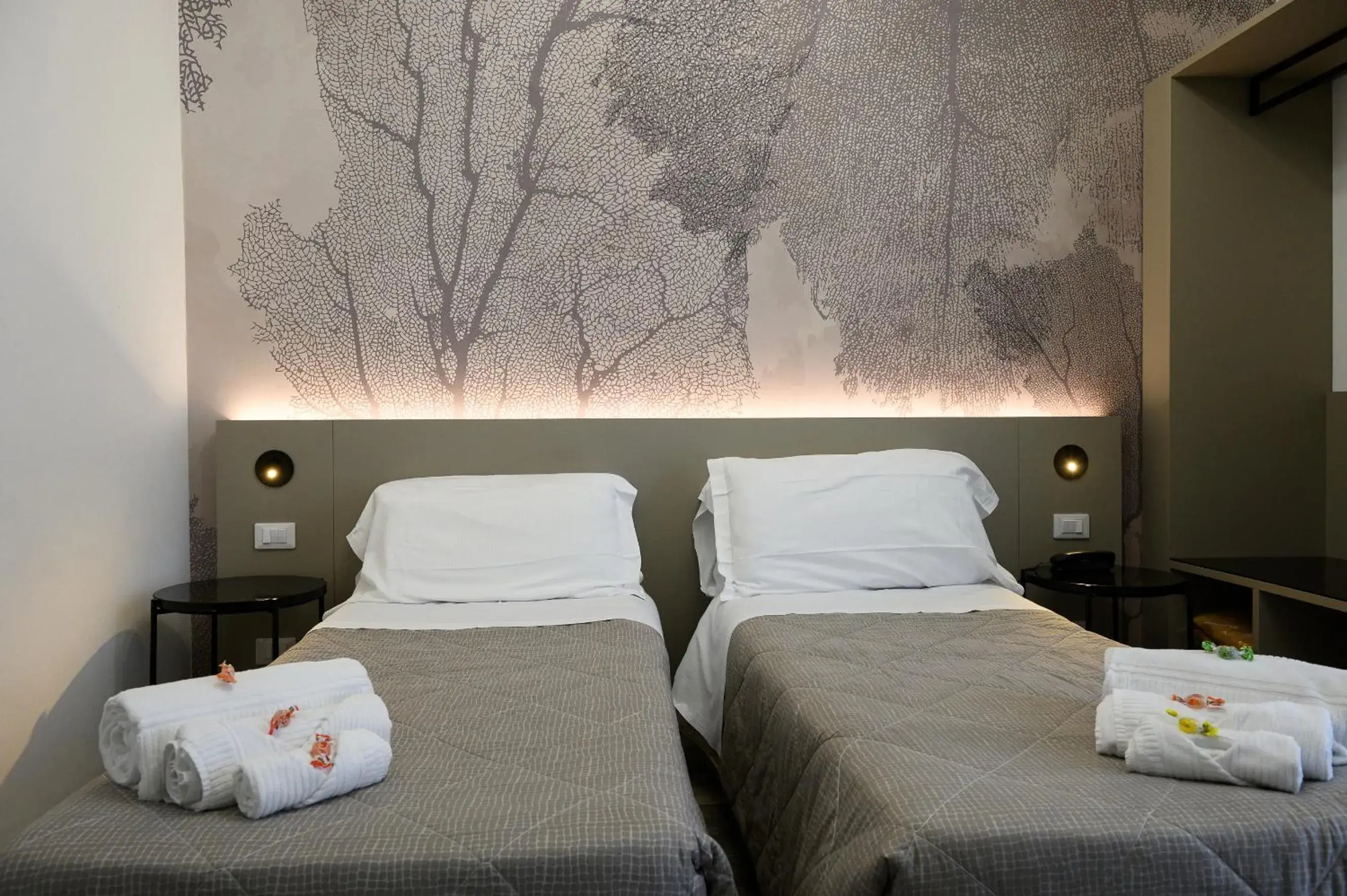 Bed in Hotel Casa Tra Noi Bed in Hotel Casa Tra Noi