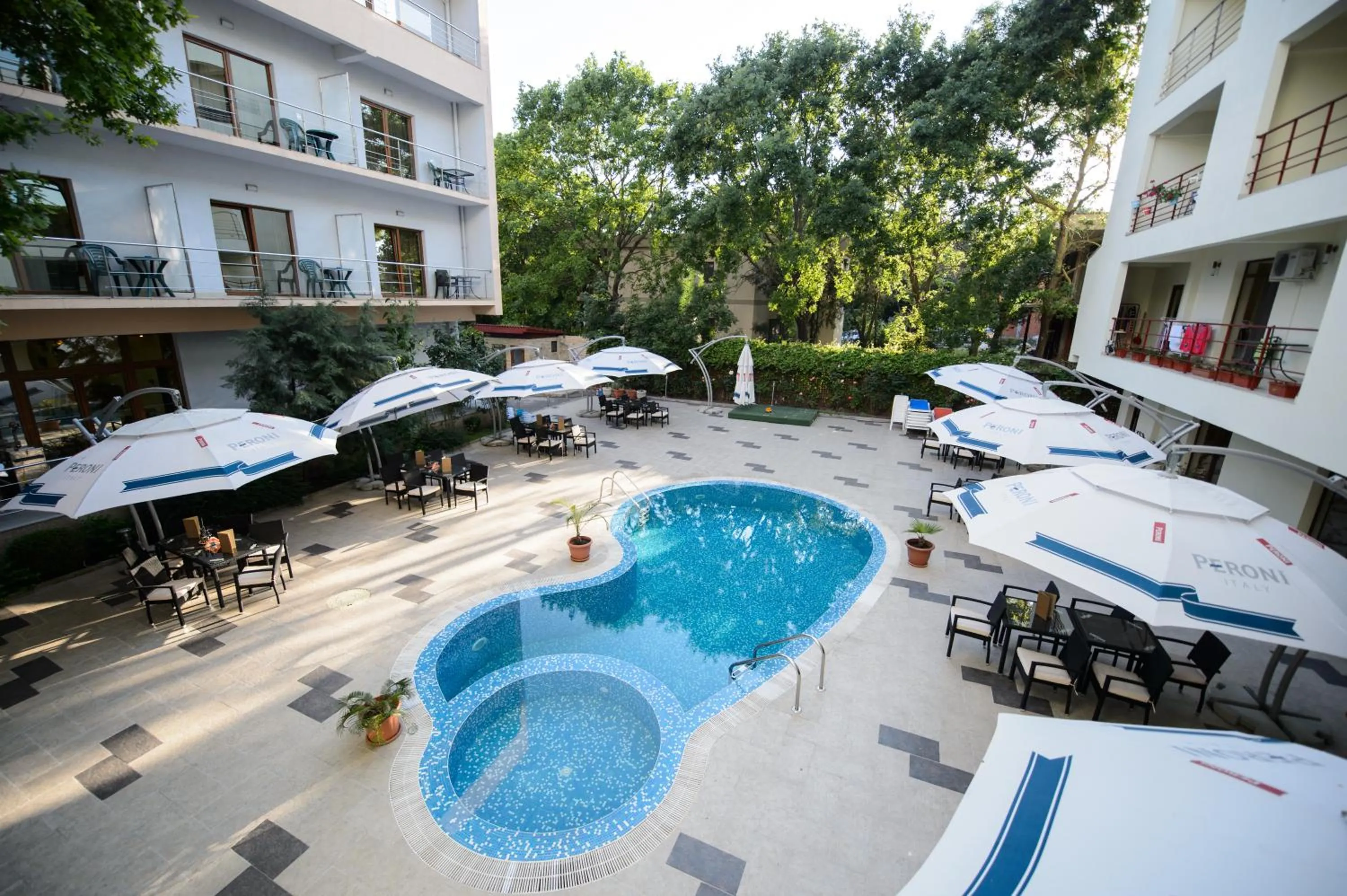 Bird's eye view in Holiday Olimp Hotel