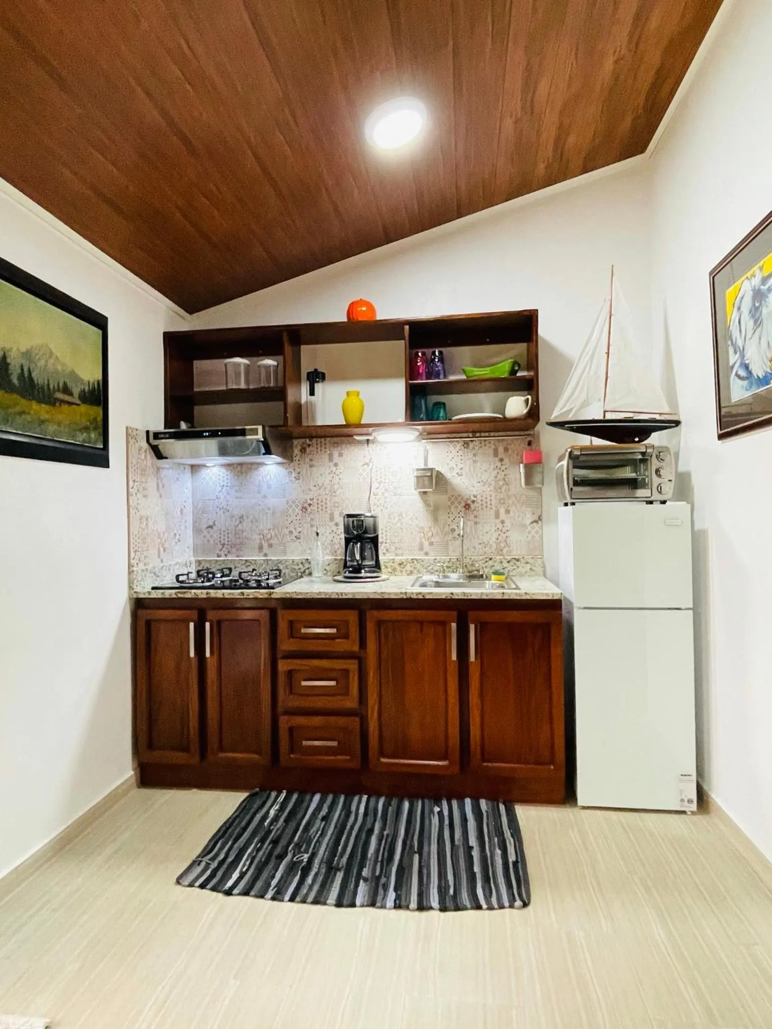 Kitchen or kitchenette in Casa Donna Rosa B&B
