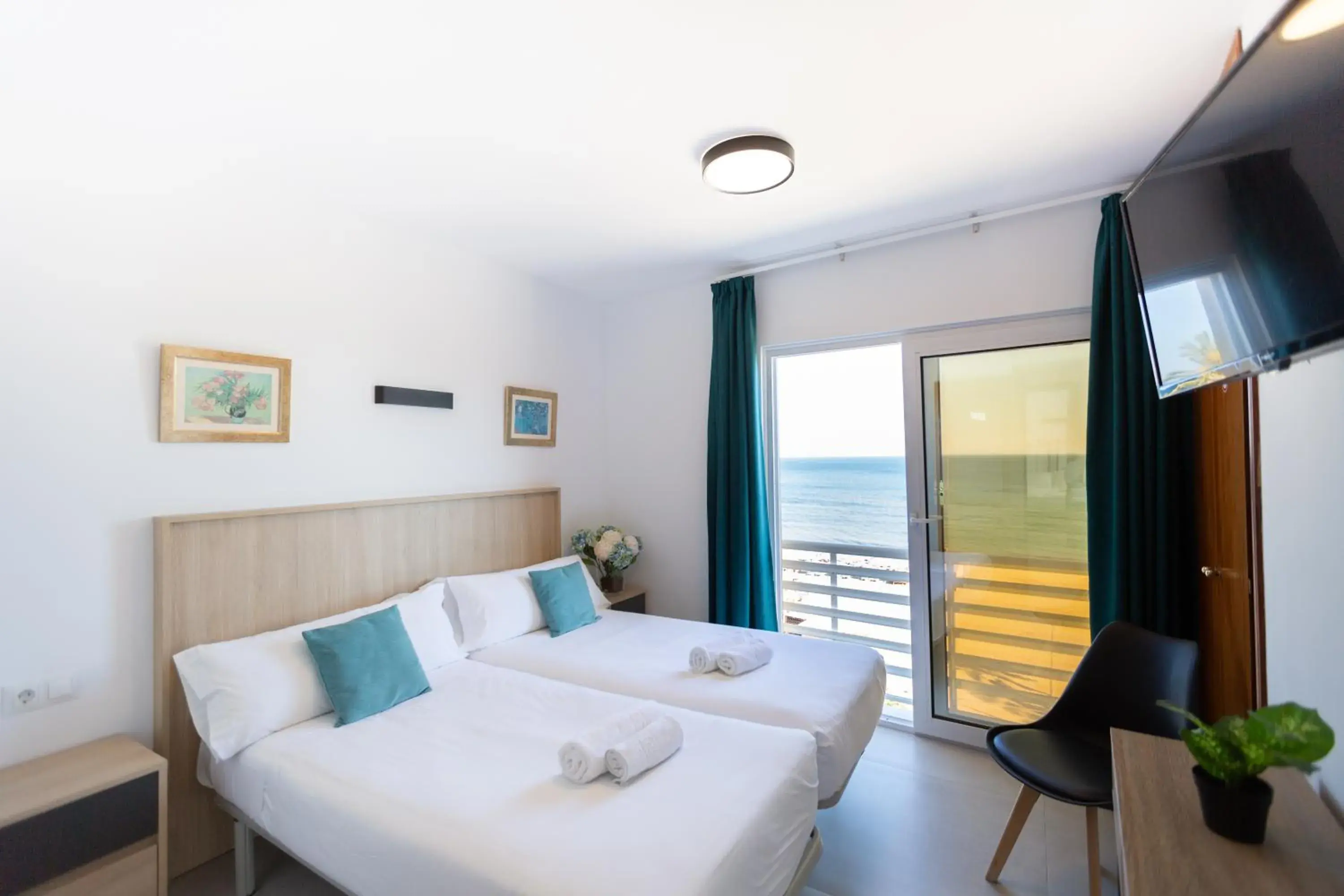 Bedroom, Bed in Hotel Mediterráneo by Croma Bedroom, Bed in Hotel Mediterráneo by Croma