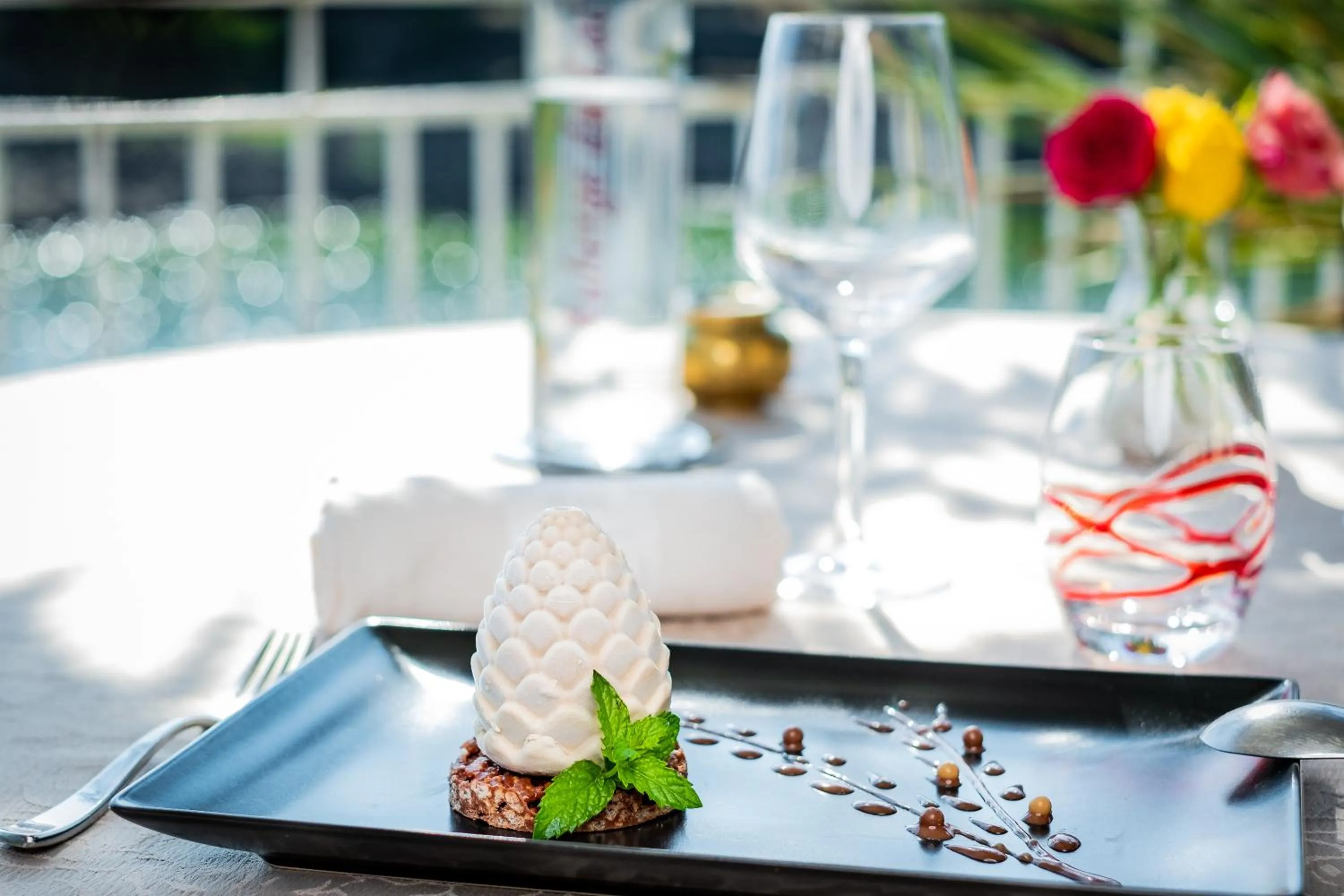 Food close-up in Auberge Du Lac