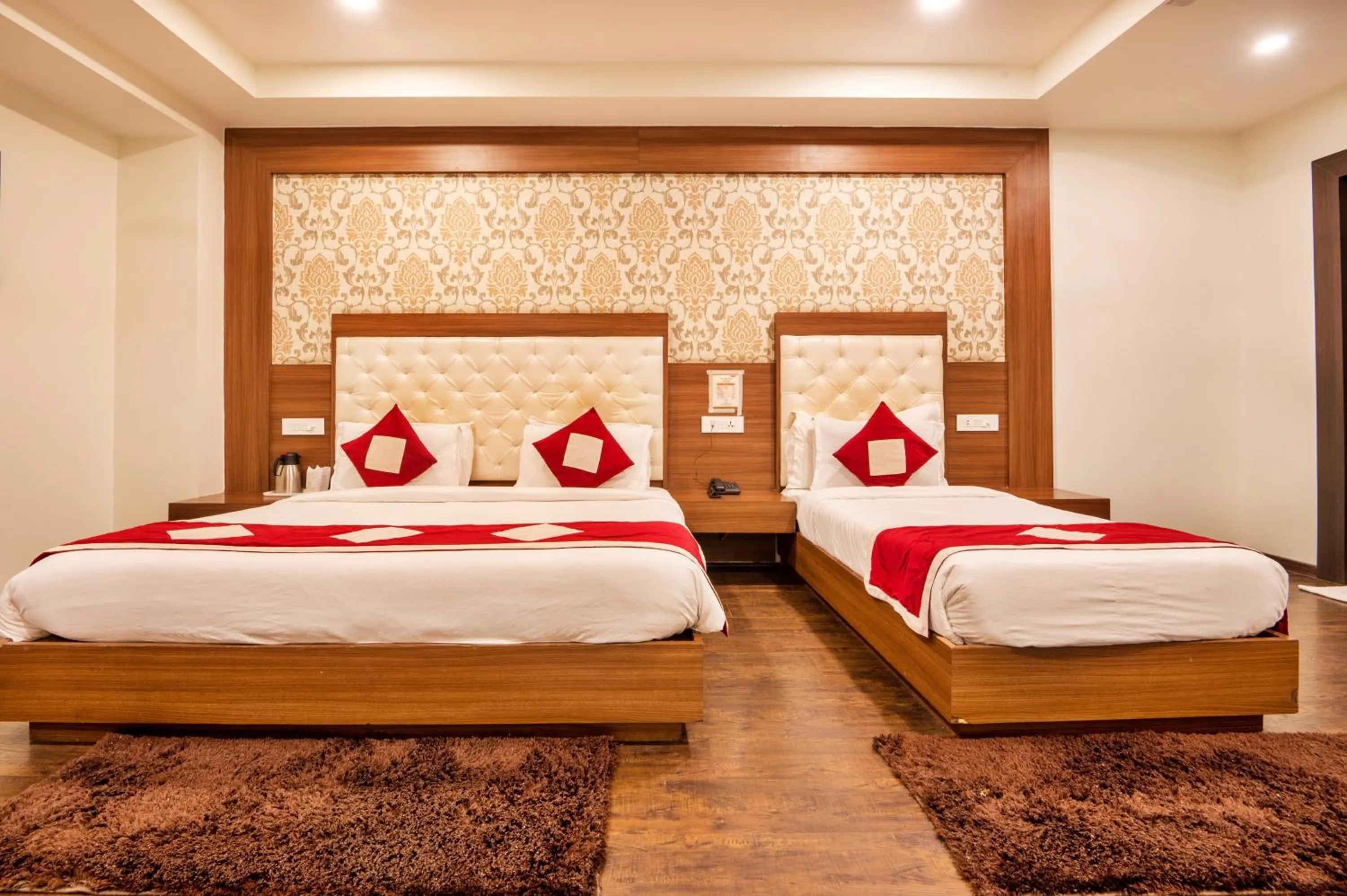 Bed in Hotel The Royal Krishna