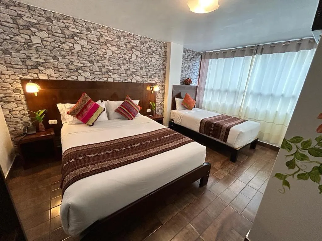 Bed in Hotel Machupicchu Adventure