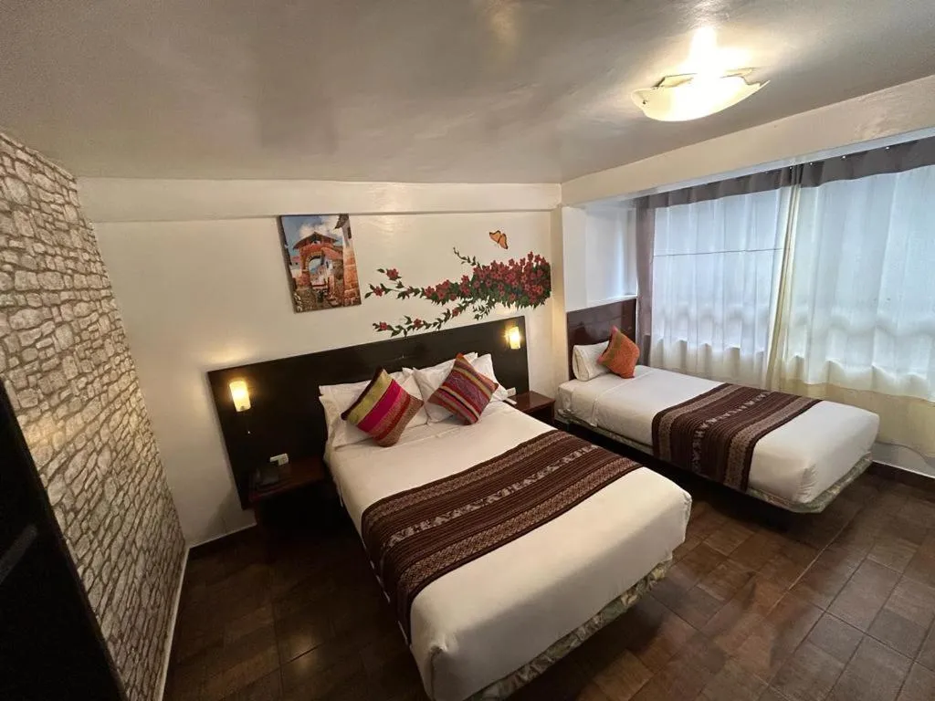 Bed in Hotel Machupicchu Adventure