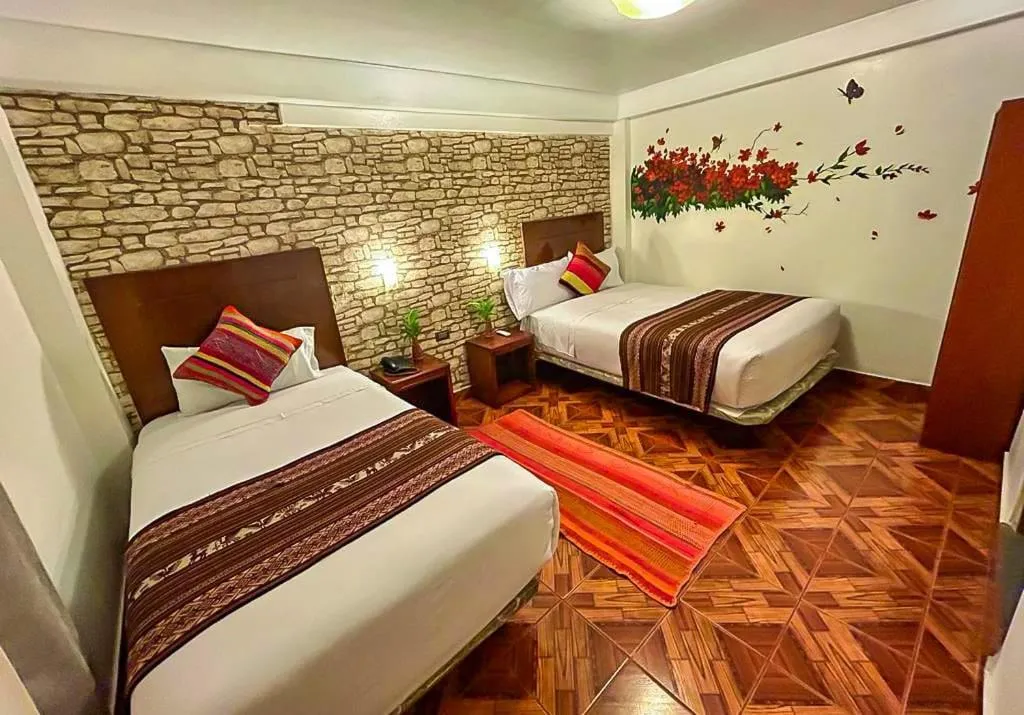 Bed in Hotel Machupicchu Adventure
