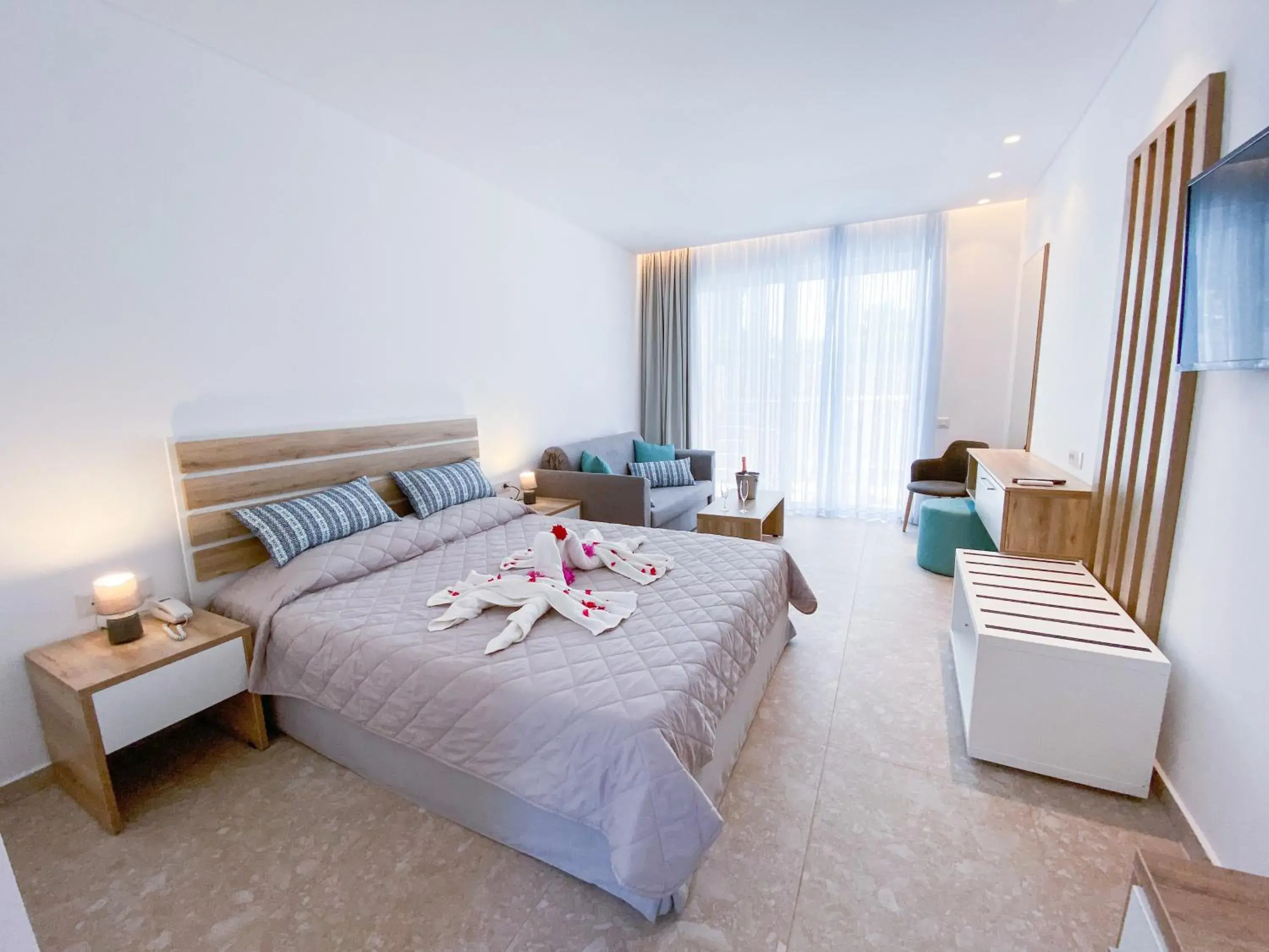 Photo of the whole room, Bed in Lardos Bay Hotel Photo of the whole room, Bed in Lardos Bay Hotel