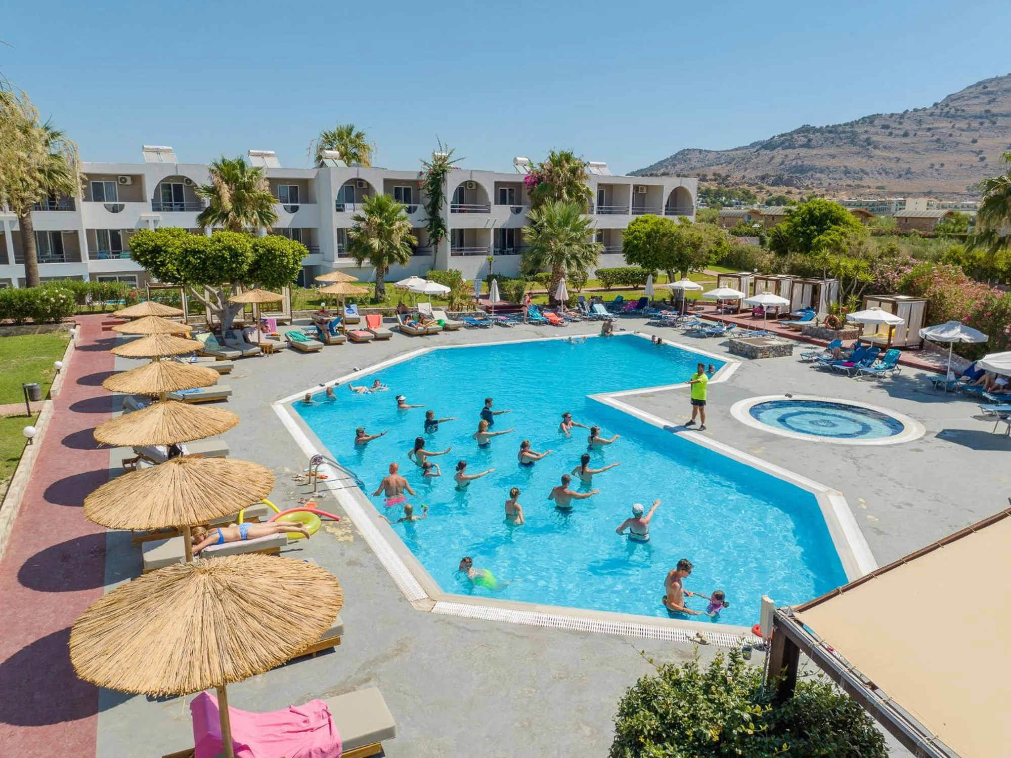 Mountain view in Lardos Bay Hotel