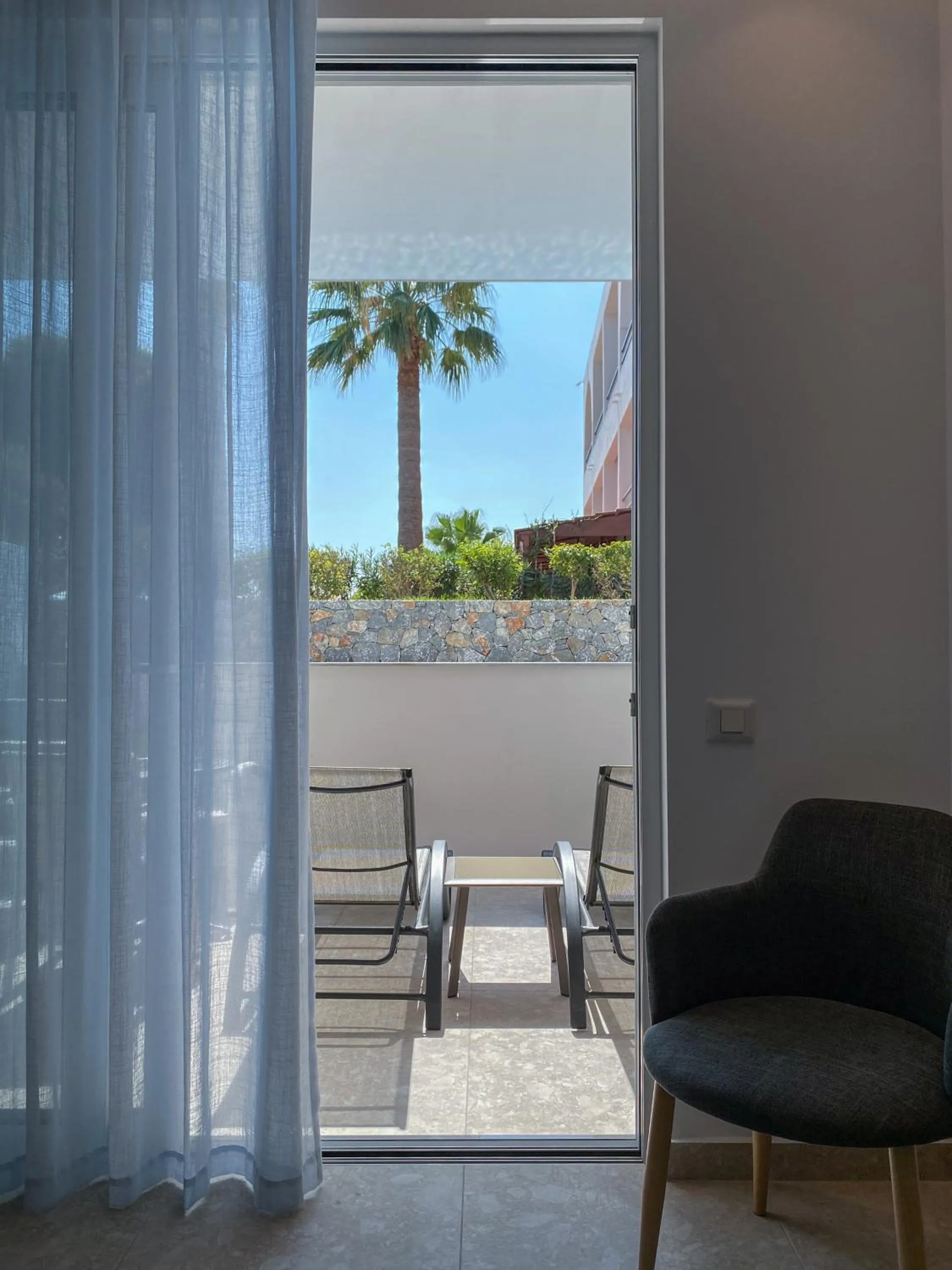 Garden view in Lardos Bay Hotel