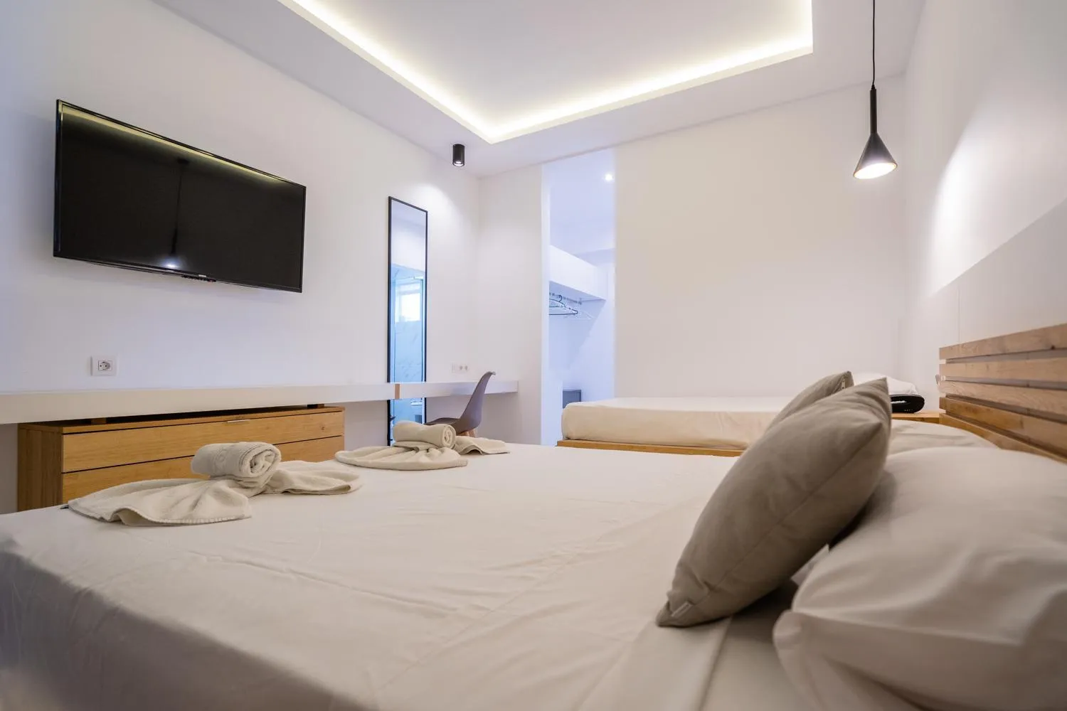 Bed in Lardos Bay Hotel