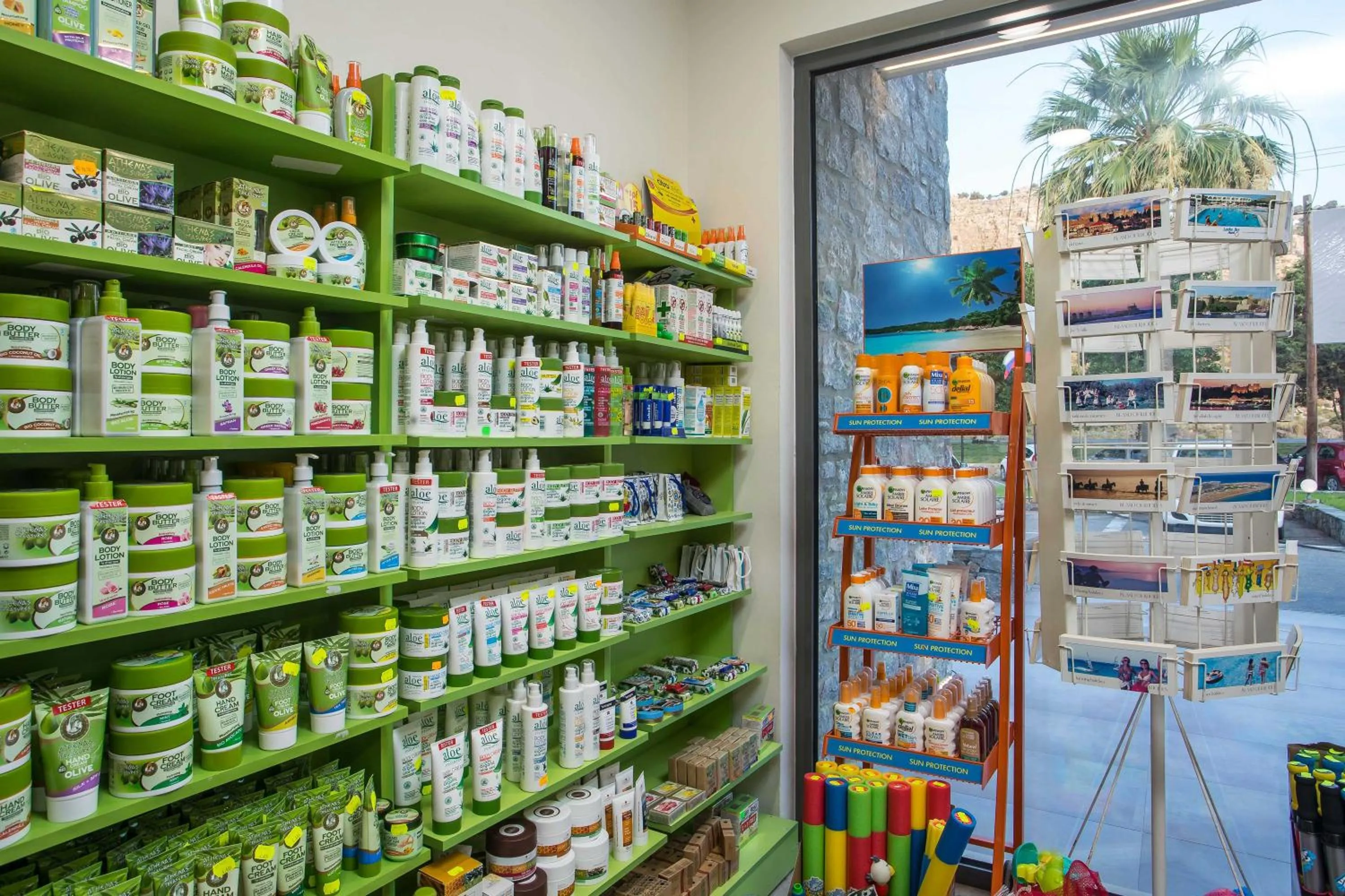 Supermarket/grocery shop in Lardos Bay Hotel