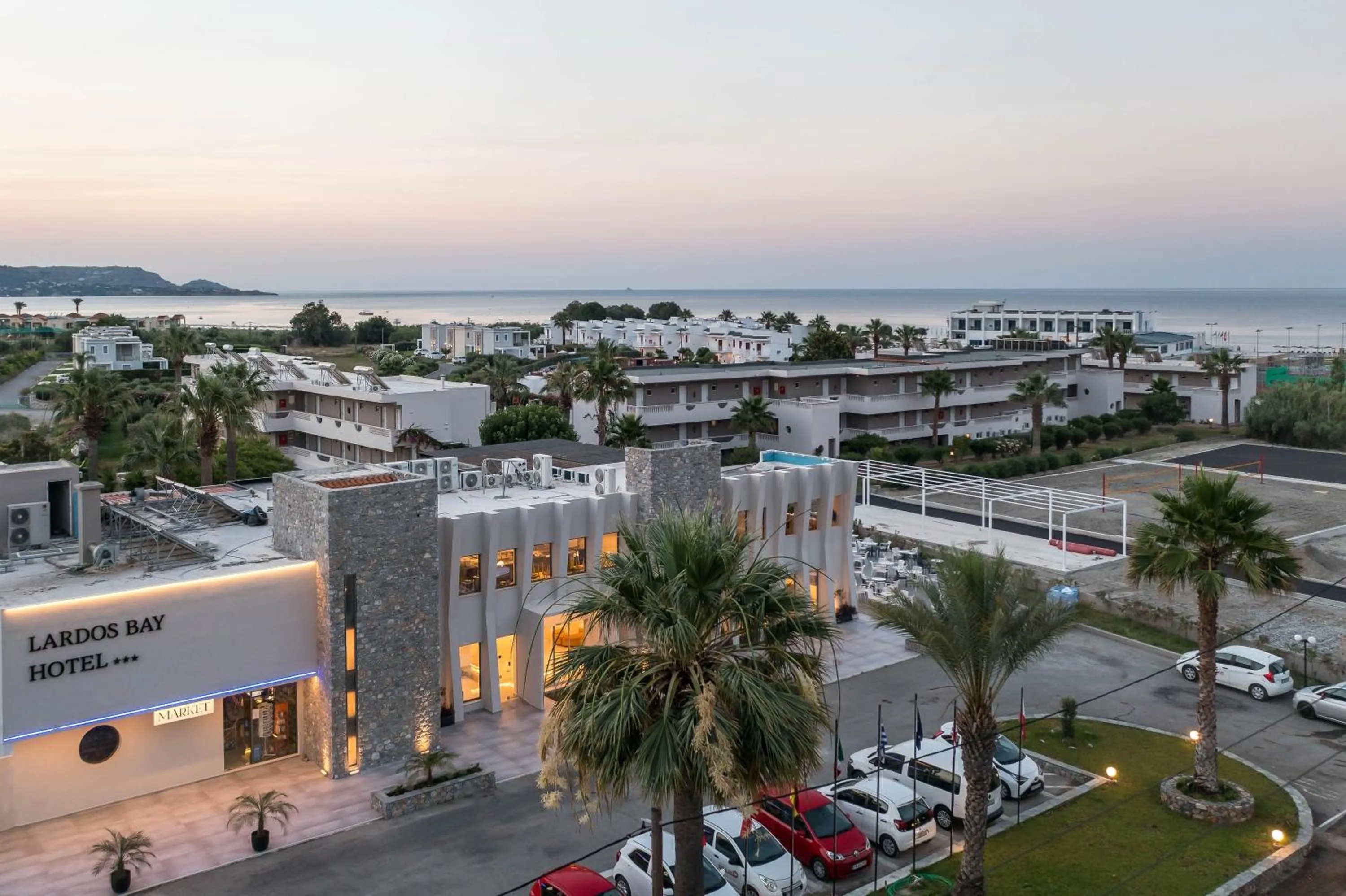 Bird's eye view in Lardos Bay Hotel