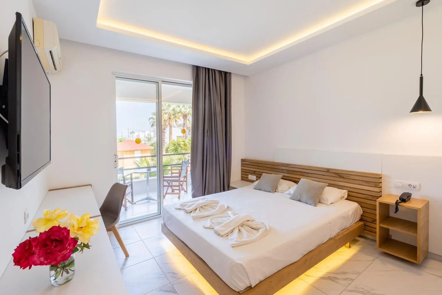 Photo of the whole room, Bed in Lardos Bay Hotel