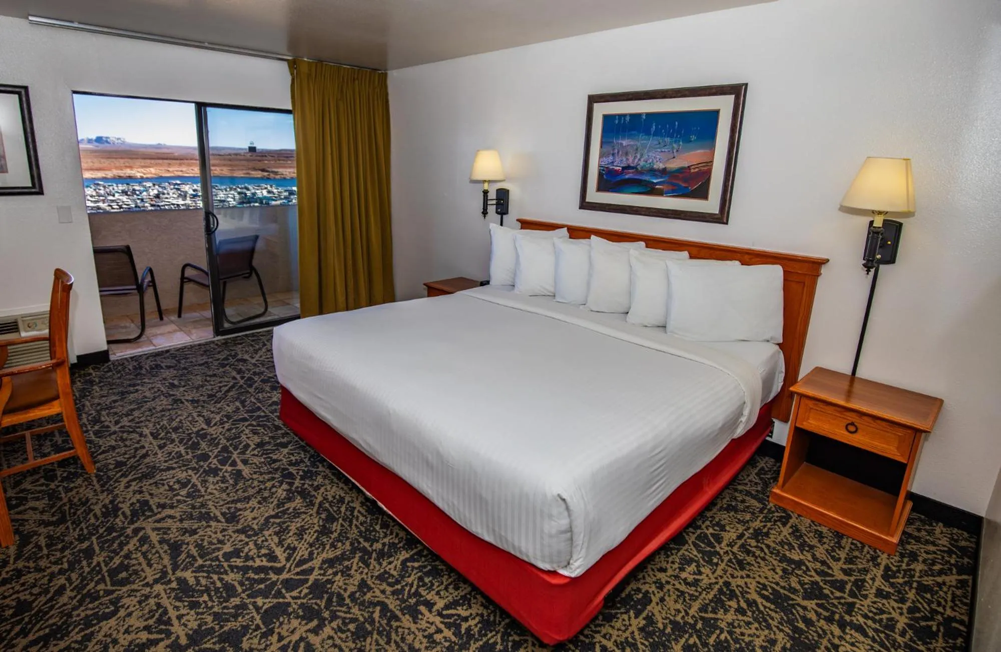 View (from property/room), Bed in Lake Powell Resort