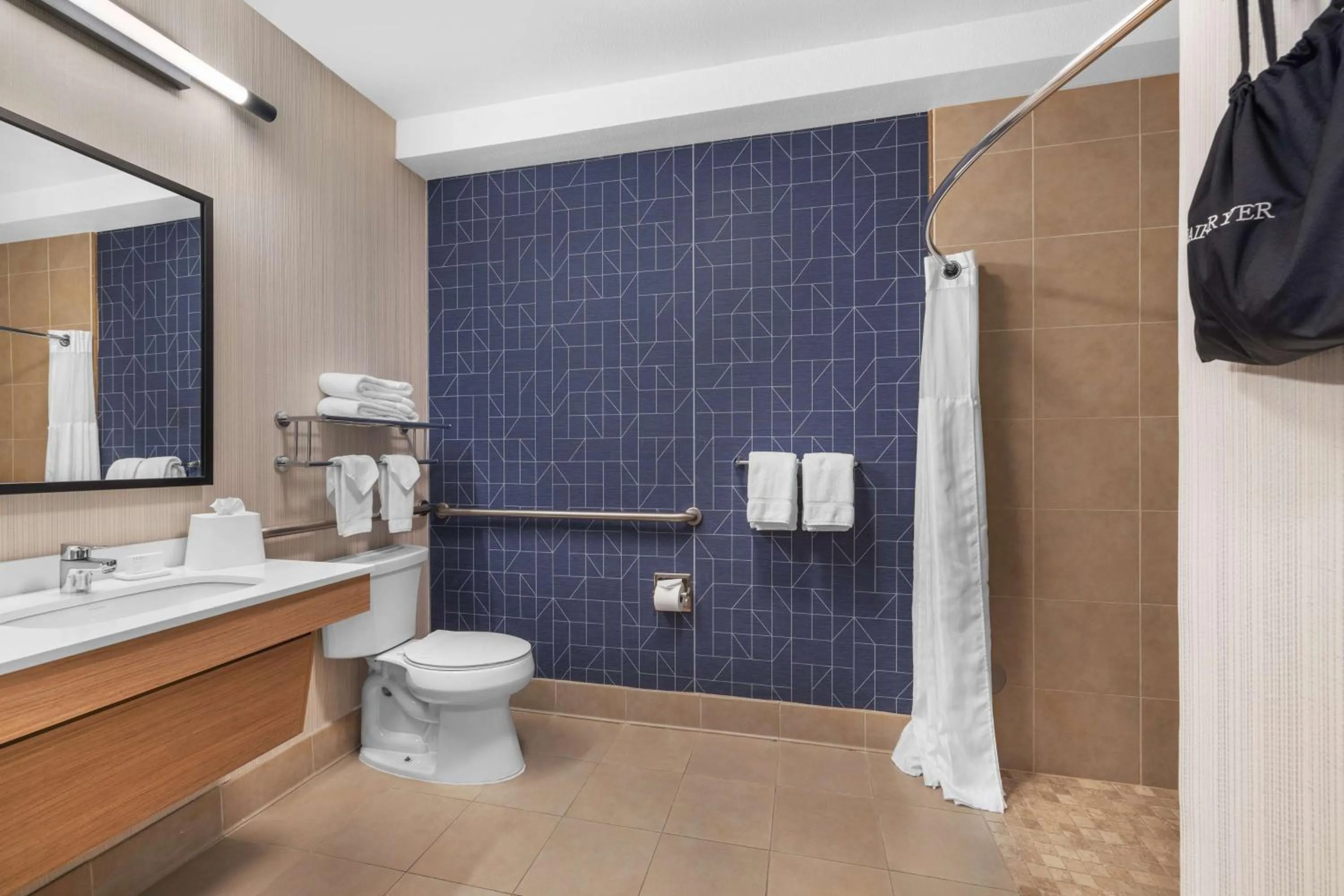 Bathroom in Spark by Hilton Bakersfield Central