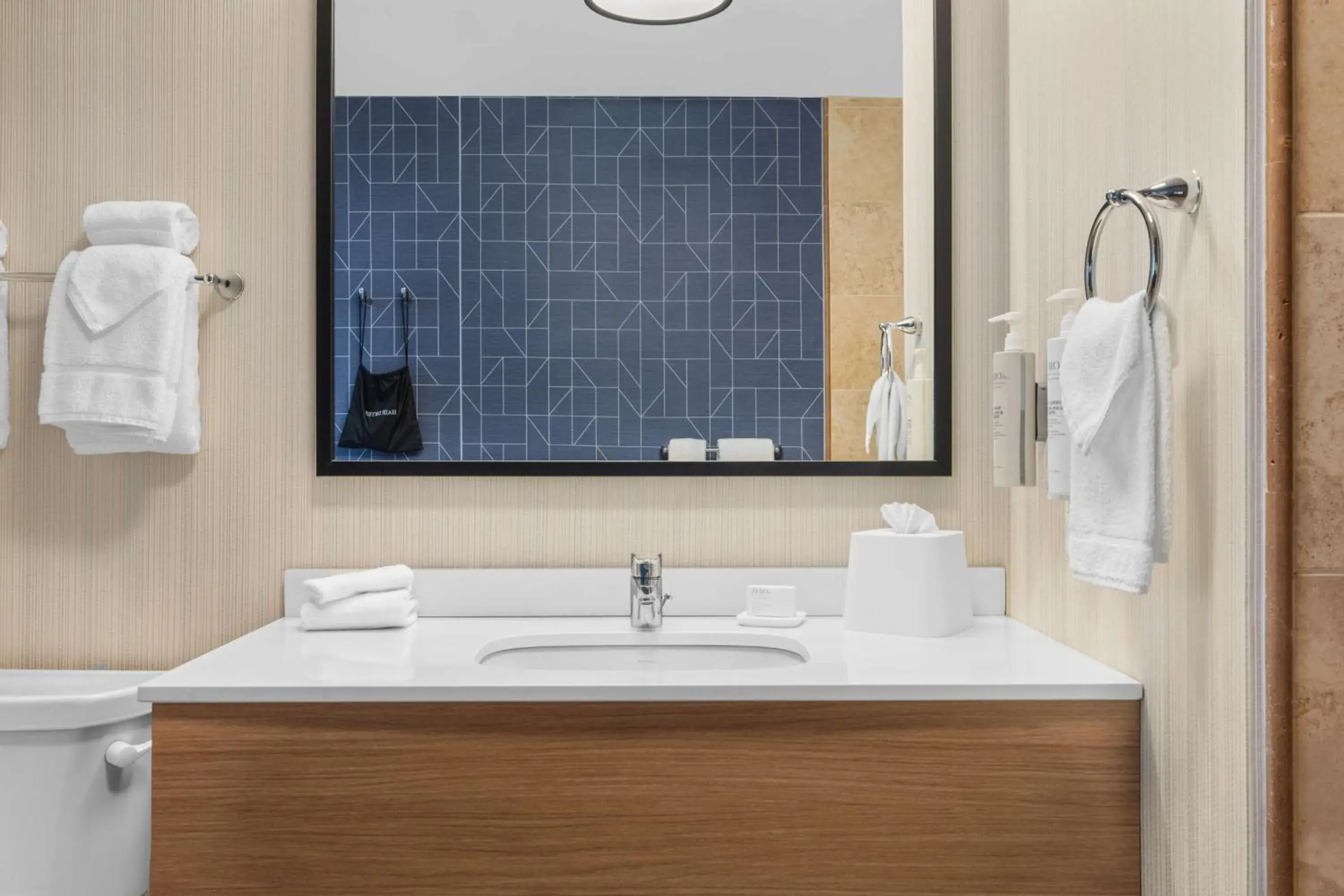 Bathroom in Spark by Hilton Bakersfield Central Bathroom in Spark by Hilton Bakersfield Central