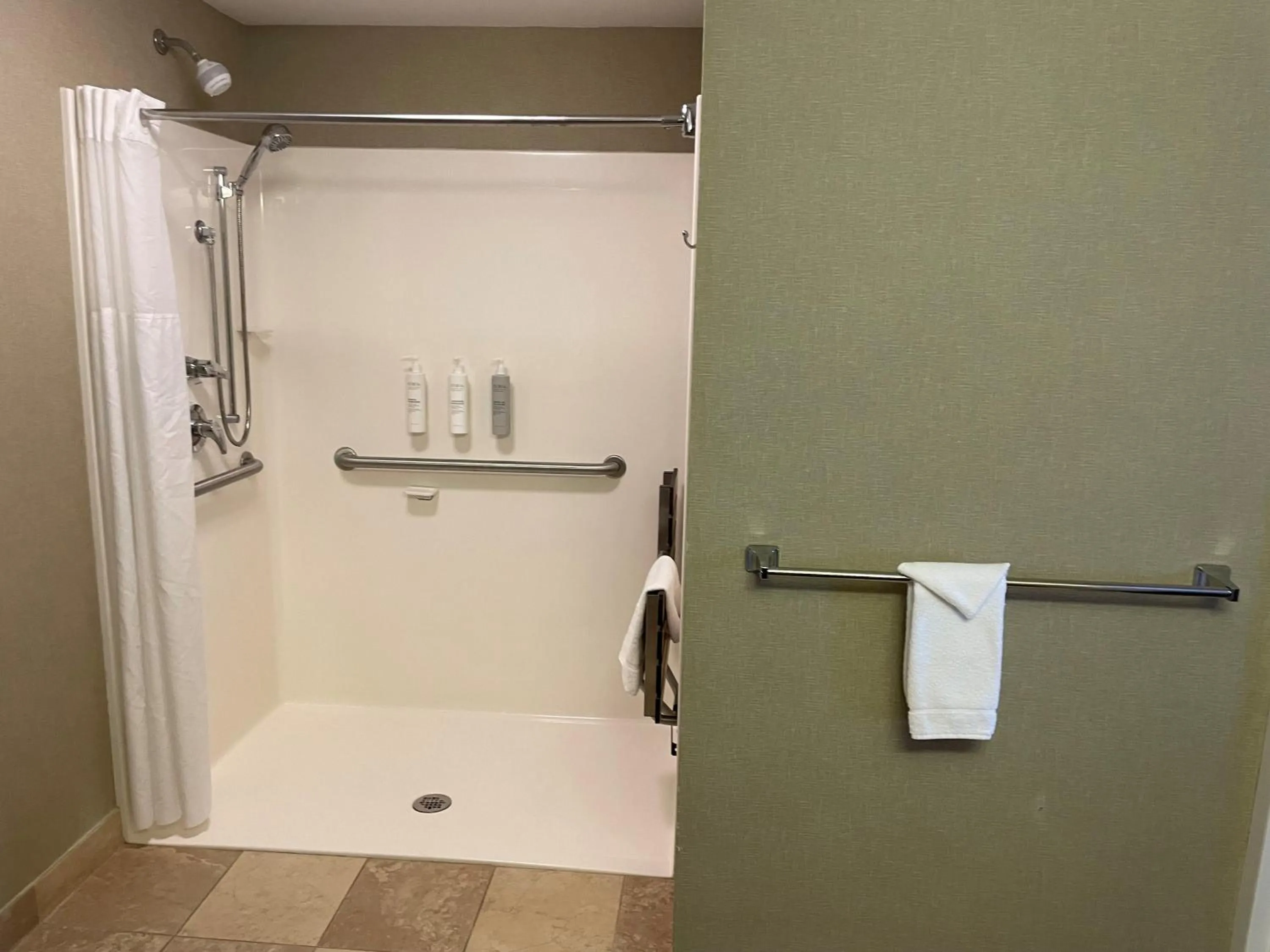 Shower in SouthShore Hotel on Lake Bemidji, Trademark Coll by Wyndham