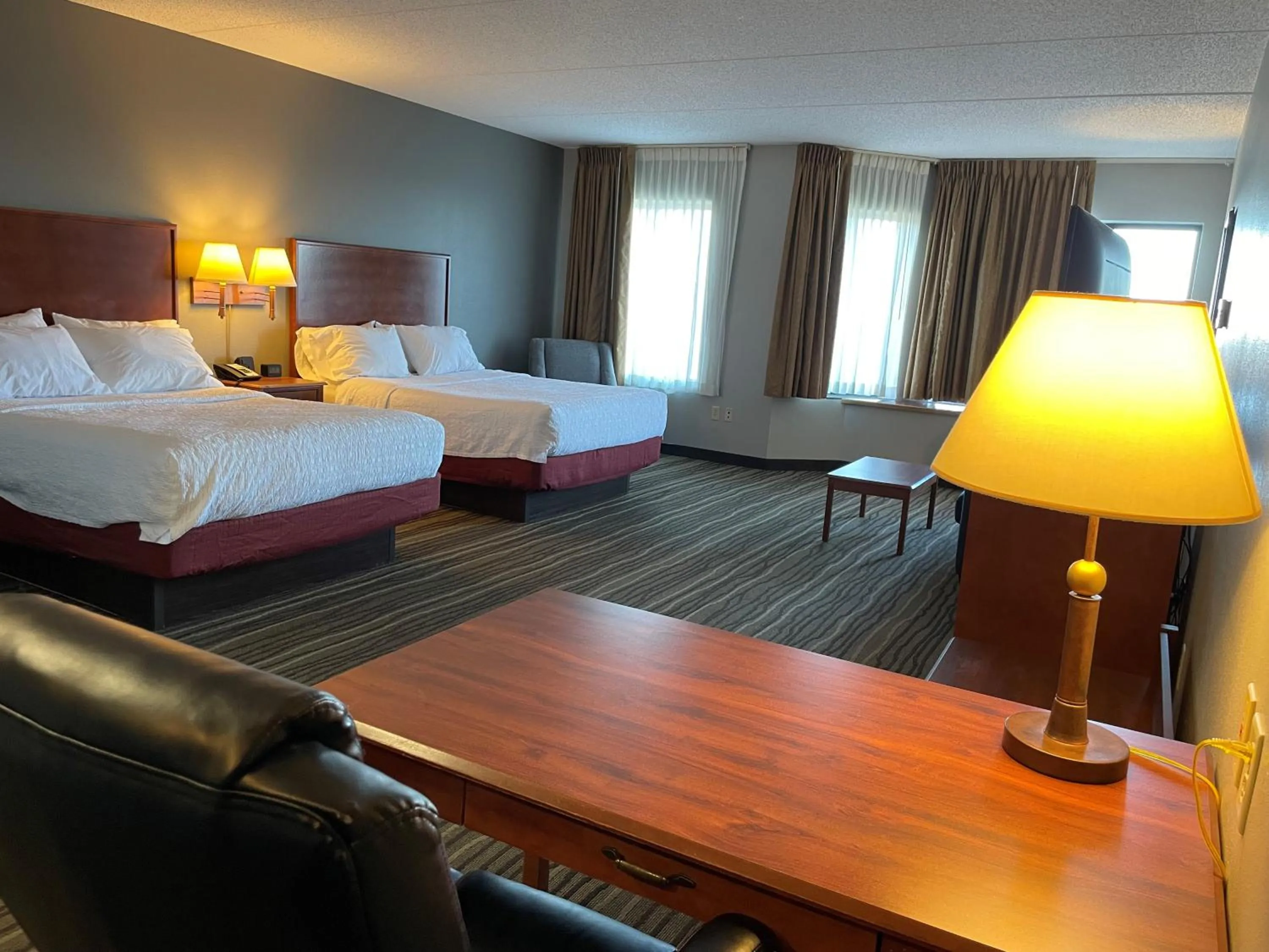 Bed in SouthShore Hotel on Lake Bemidji, Trademark Coll by Wyndham