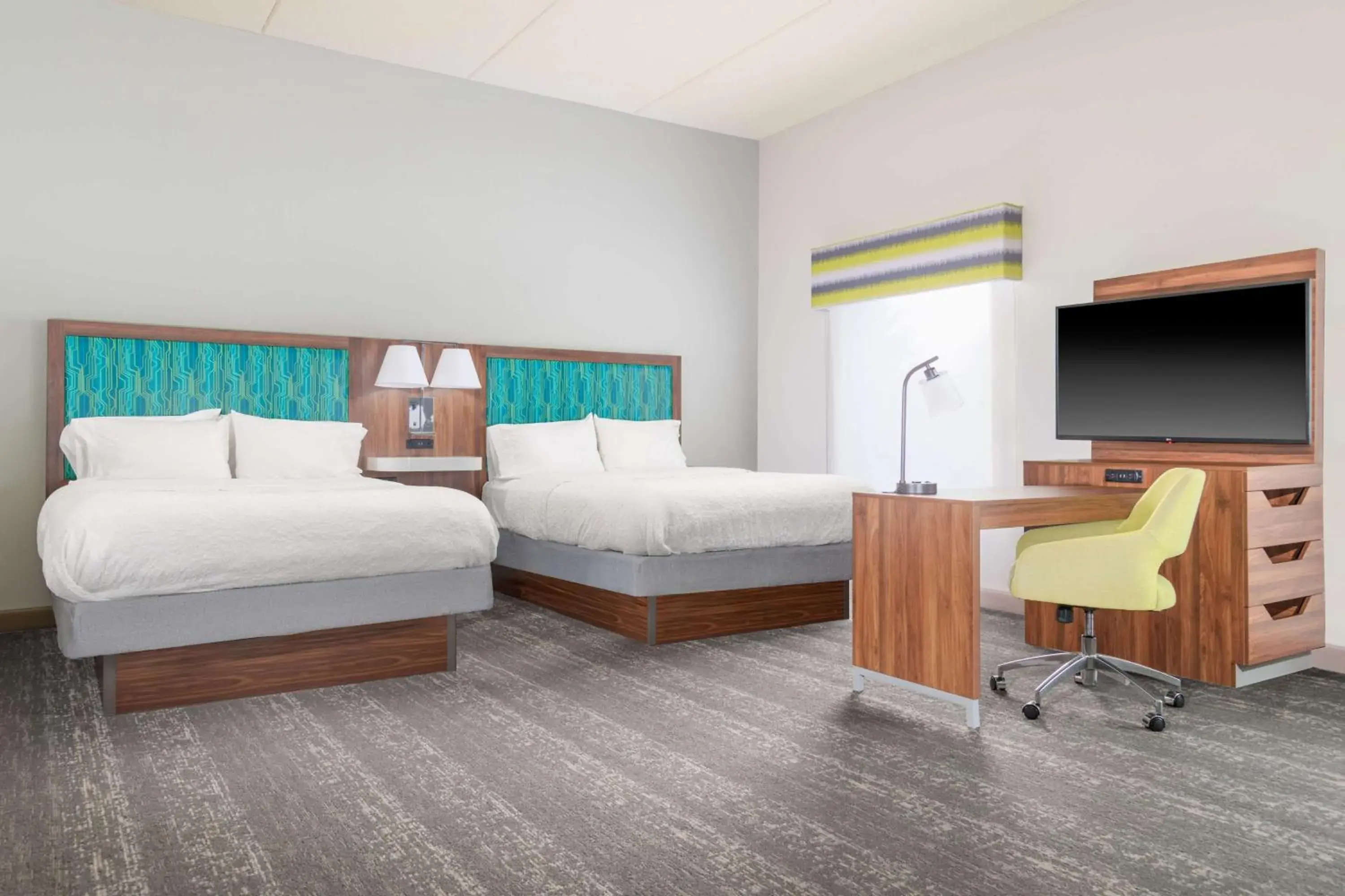 Queen Studio Suite with Two Queen Beds and Sofa Bed - Non-Smoking in Hampton Inn & Suites Brookings Queen Studio Suite with Two Queen Beds and Sofa Bed - Non-Smoking in Hampton Inn & Suites Brookings