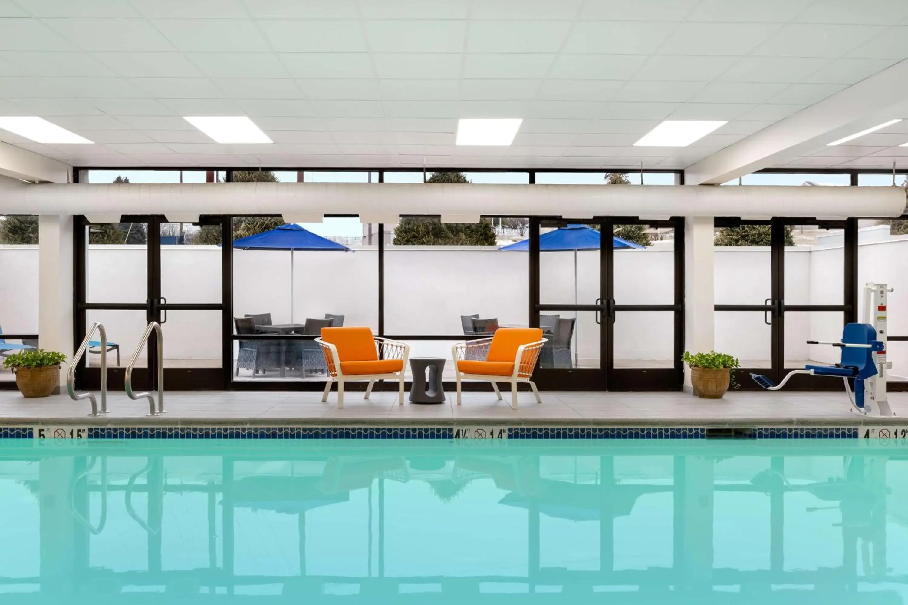 Pool view in Hampton Inn Bloomsburg Pool view in Hampton Inn Bloomsburg