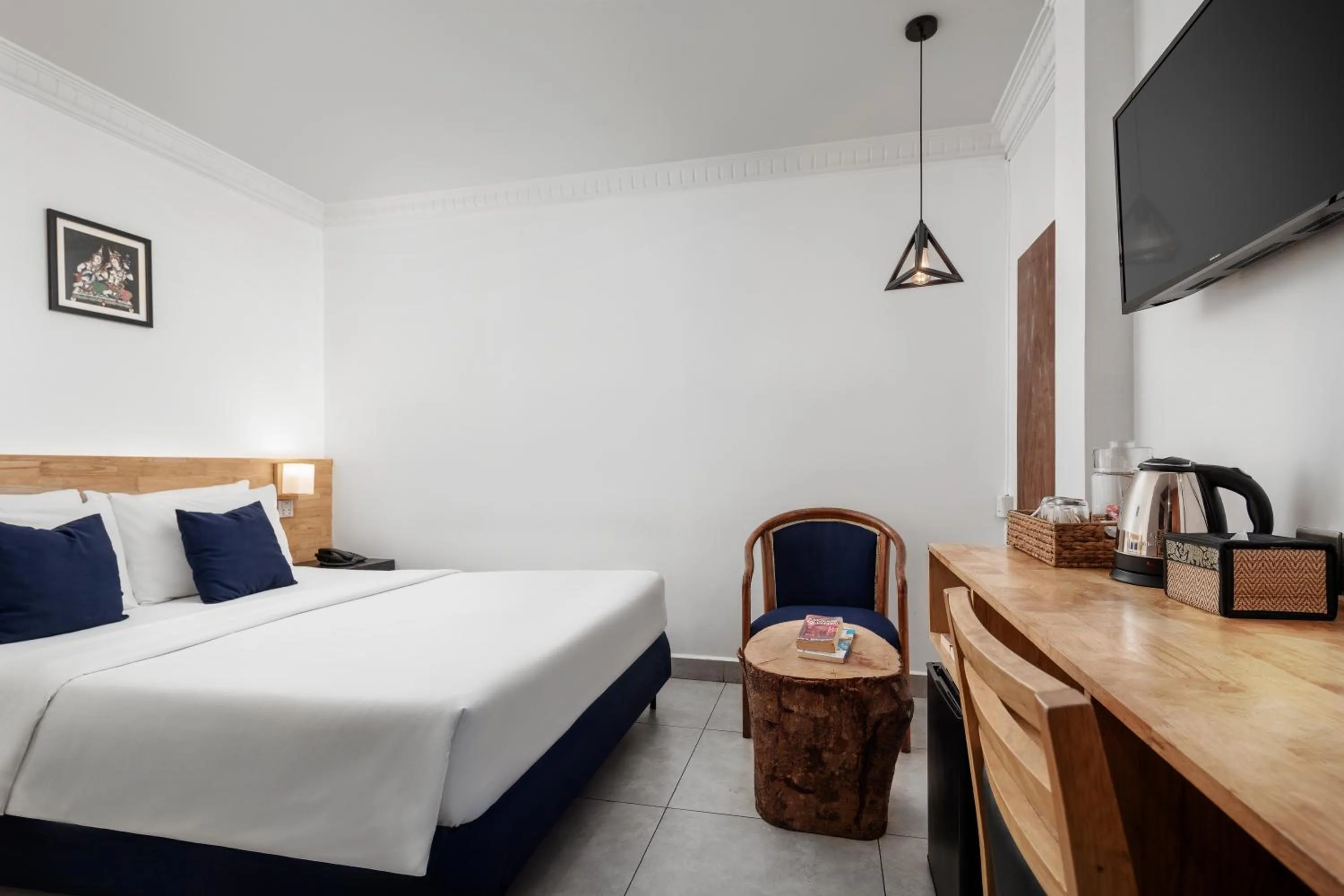 Bed in Pacific Hotel