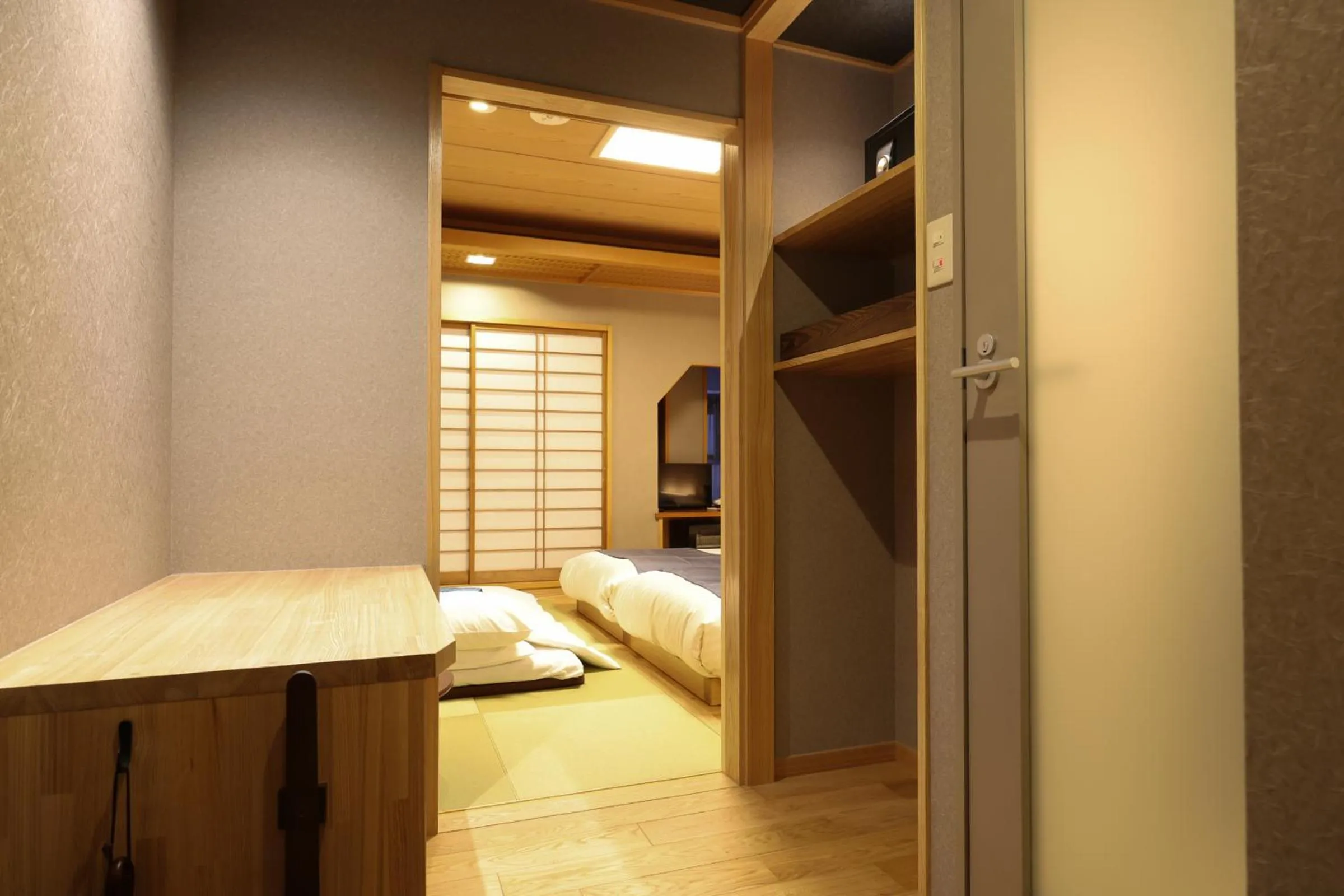 Bed in Ryokan Asakusa Shigetsu