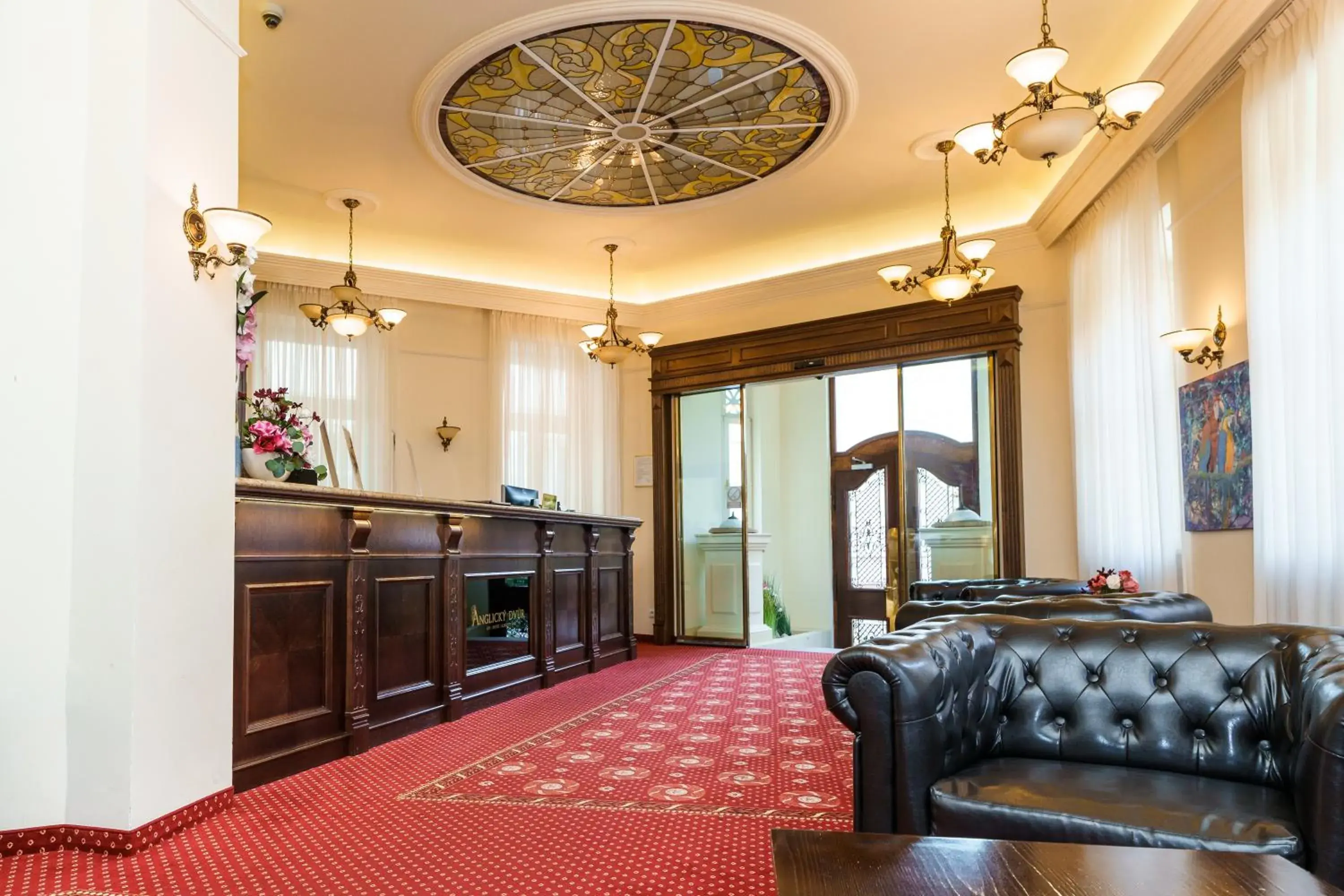 Lobby or reception in Spa Hotel Anglický Dvůr Lobby or reception in Spa Hotel Anglický Dvůr