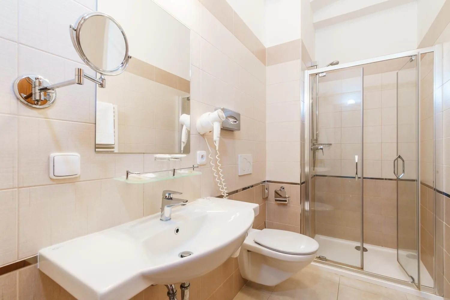 Shower in Spa Hotel Anglický Dvůr