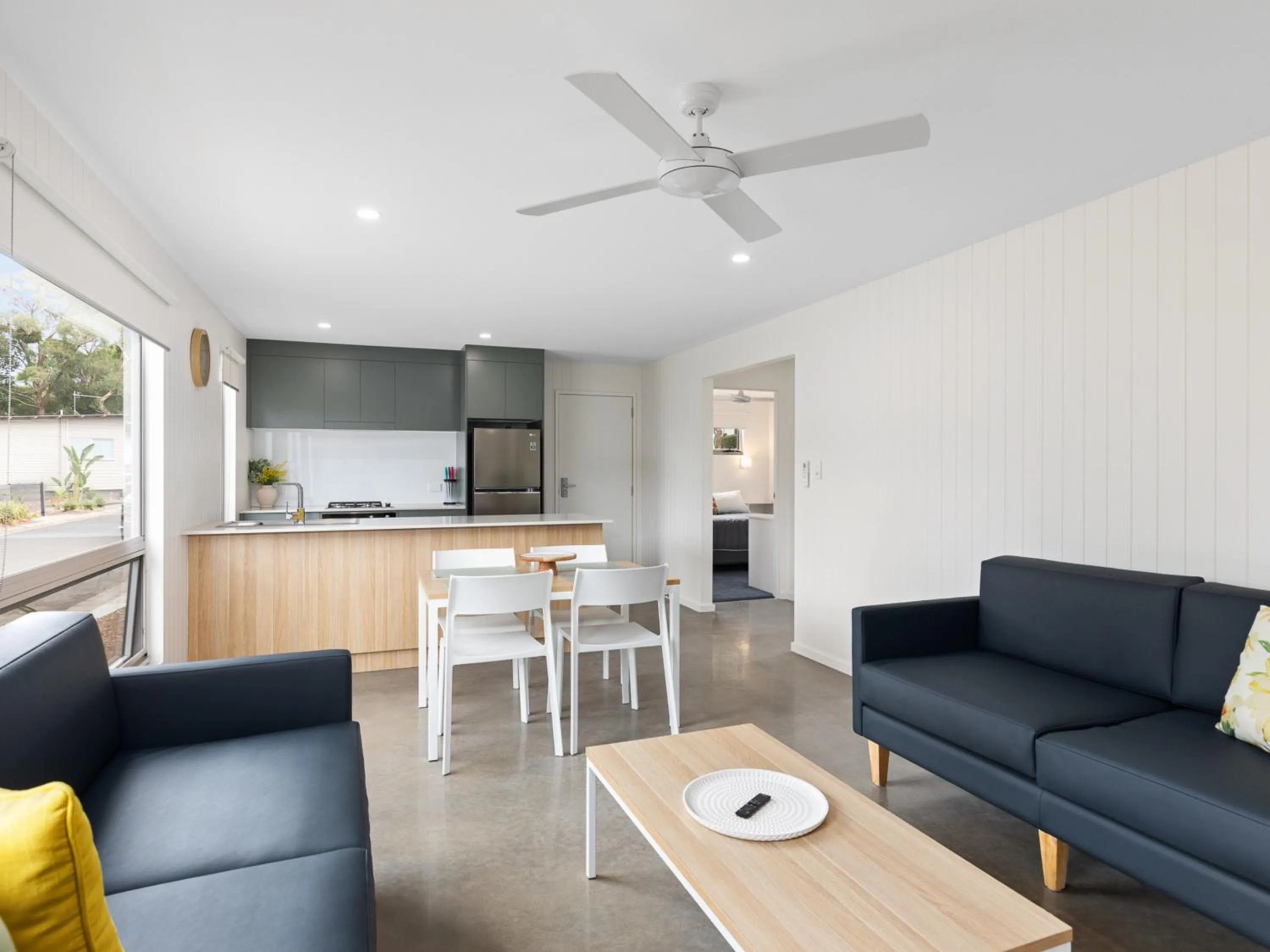 Living room in Blue Lake Holiday Park