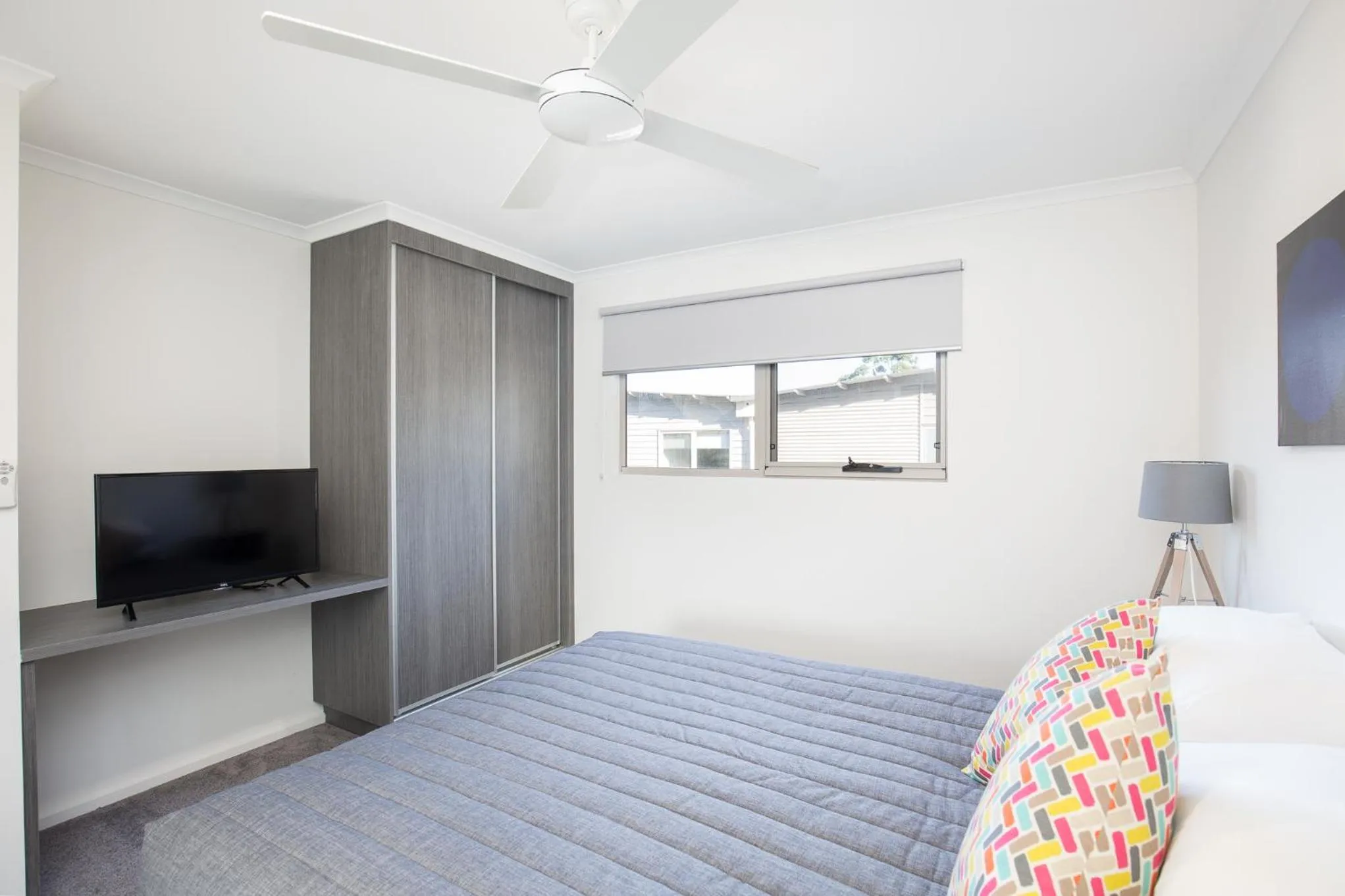 Bed in Blue Lake Holiday Park