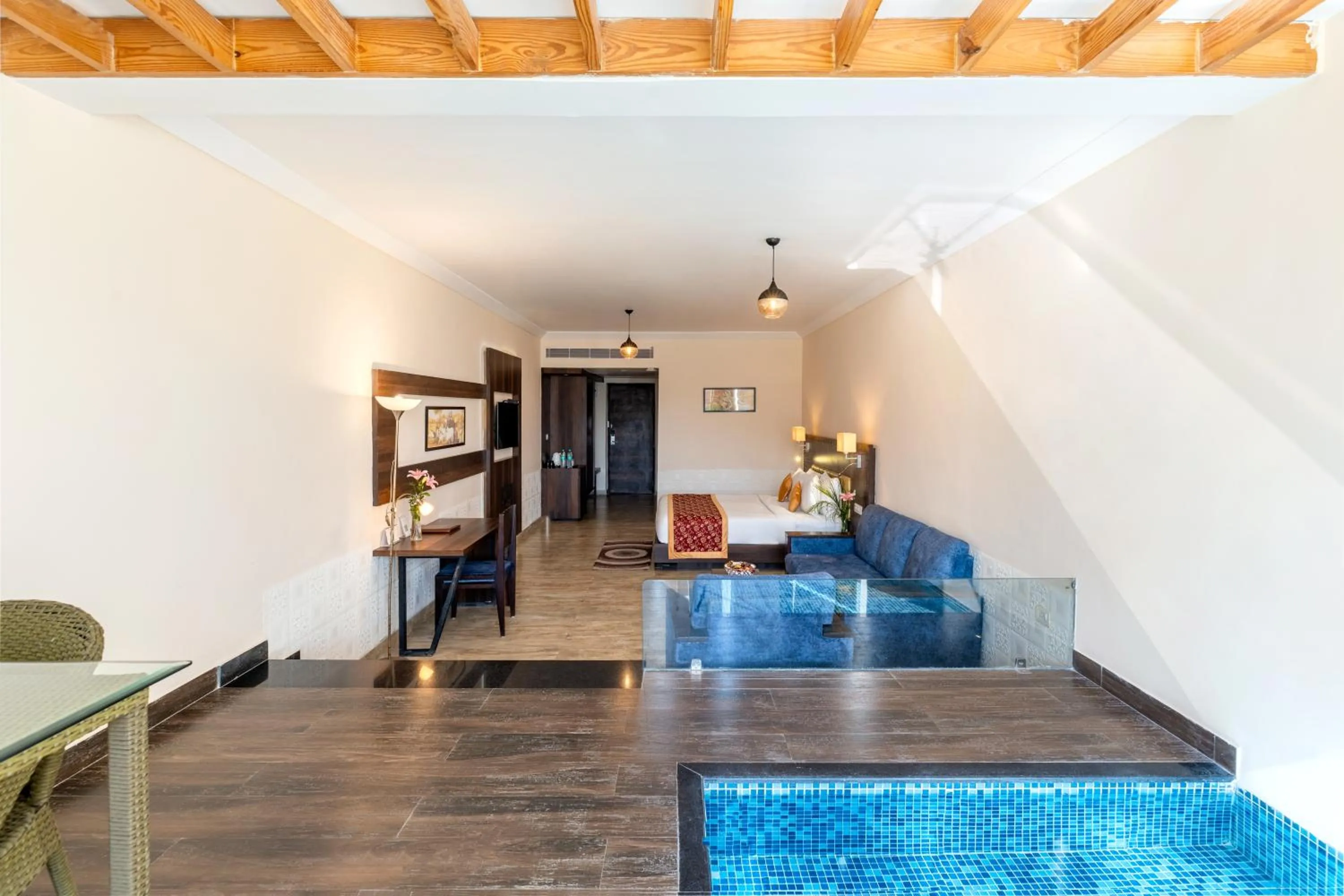 Seating area in Via Lakhela Resort & Spa