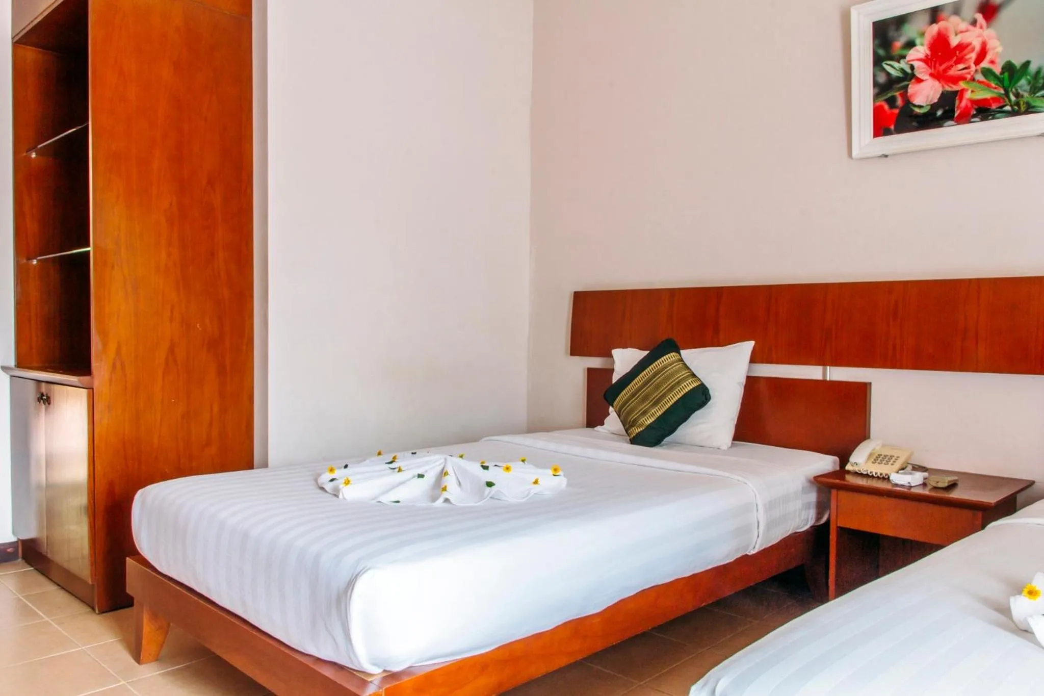 Bed in Lazi Beach Resort