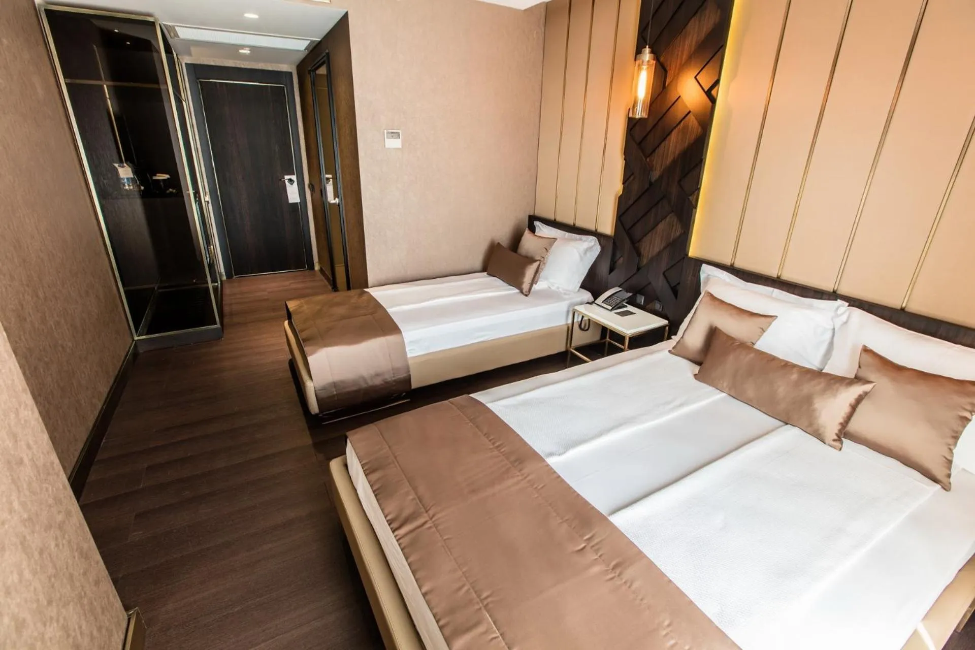 Bed in The Wyspy Hotel