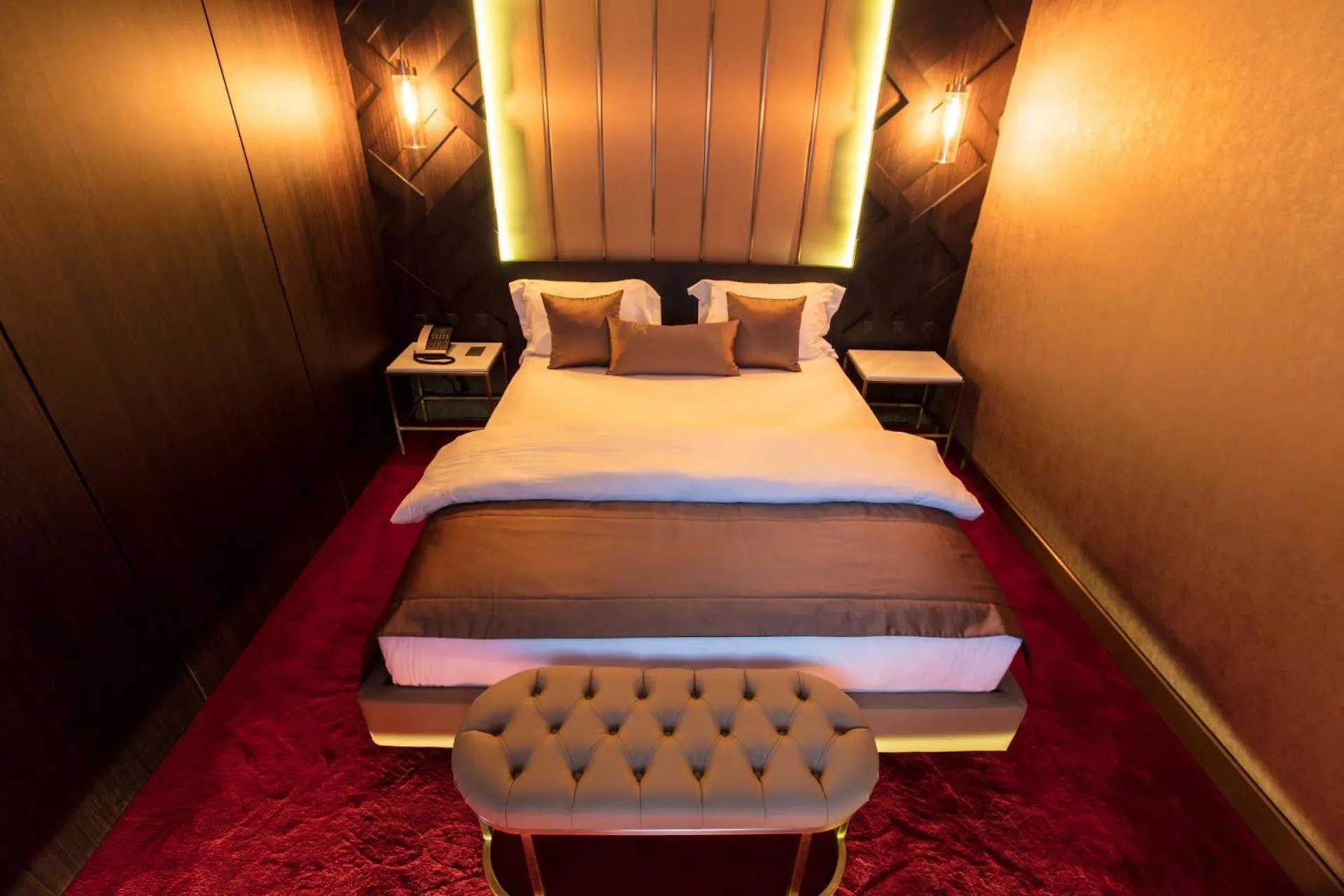 Bed in The Wyspy Hotel