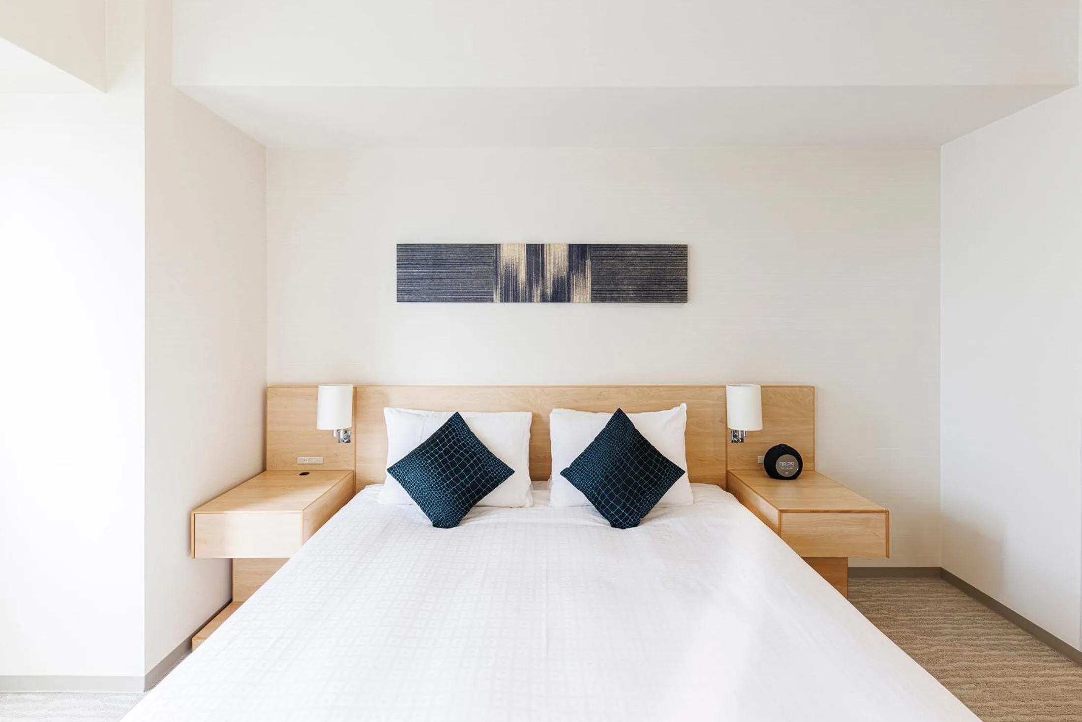 Bed in Fraser Residence Nankai Osaka