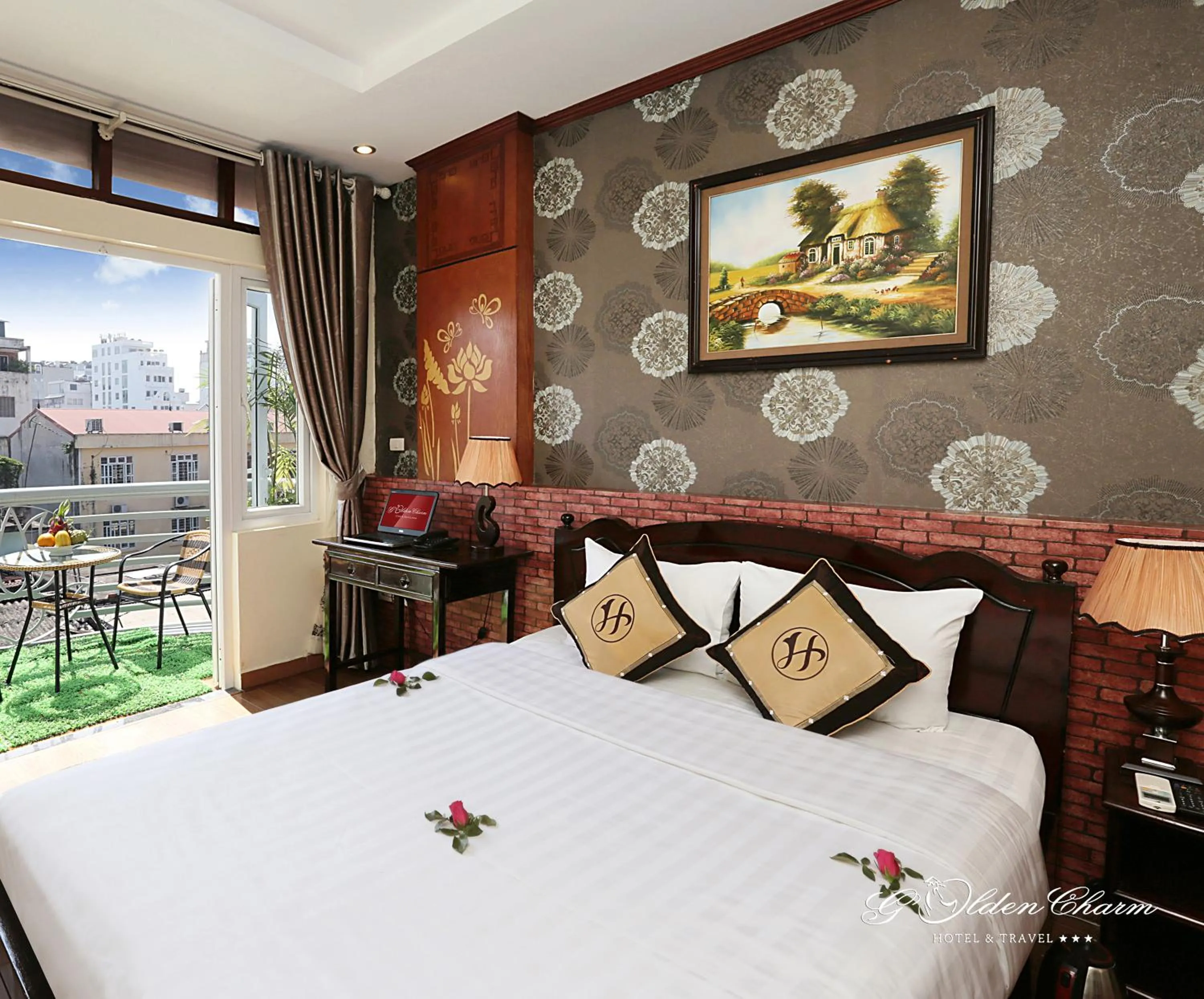 Bedroom in Hanoi Golden Charm Hotel