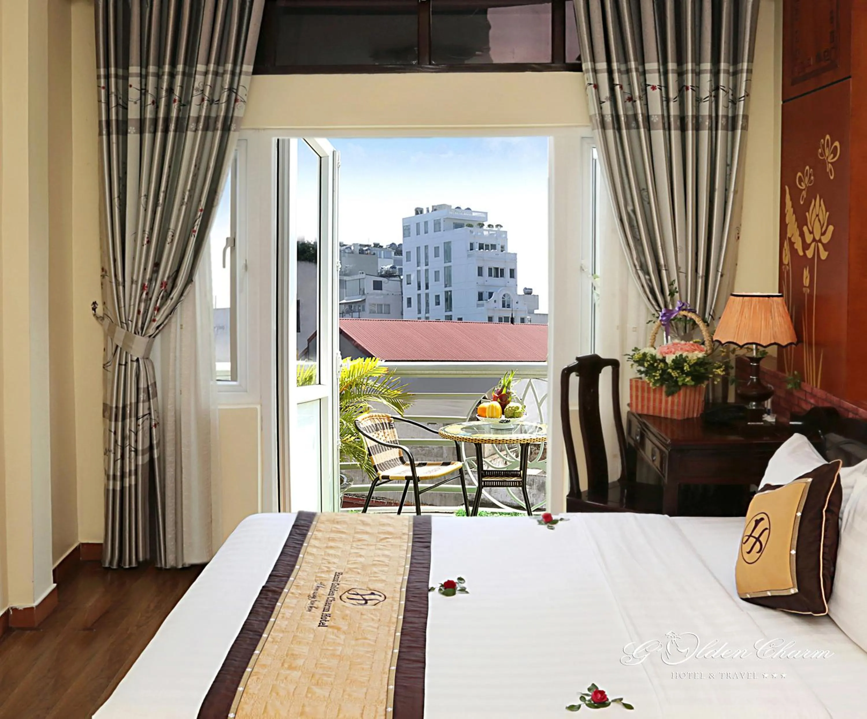 Balcony/Terrace in Hanoi Golden Charm Hotel