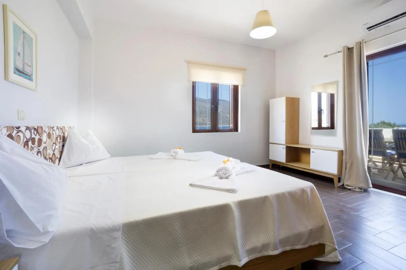 Bed in Seaside Villa Balos