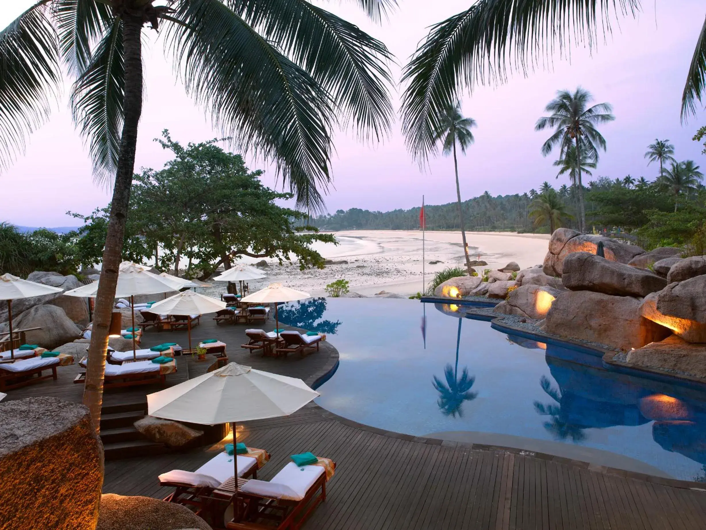 Swimming pool in Banyan Tree Bintan Swimming pool in Banyan Tree Bintan