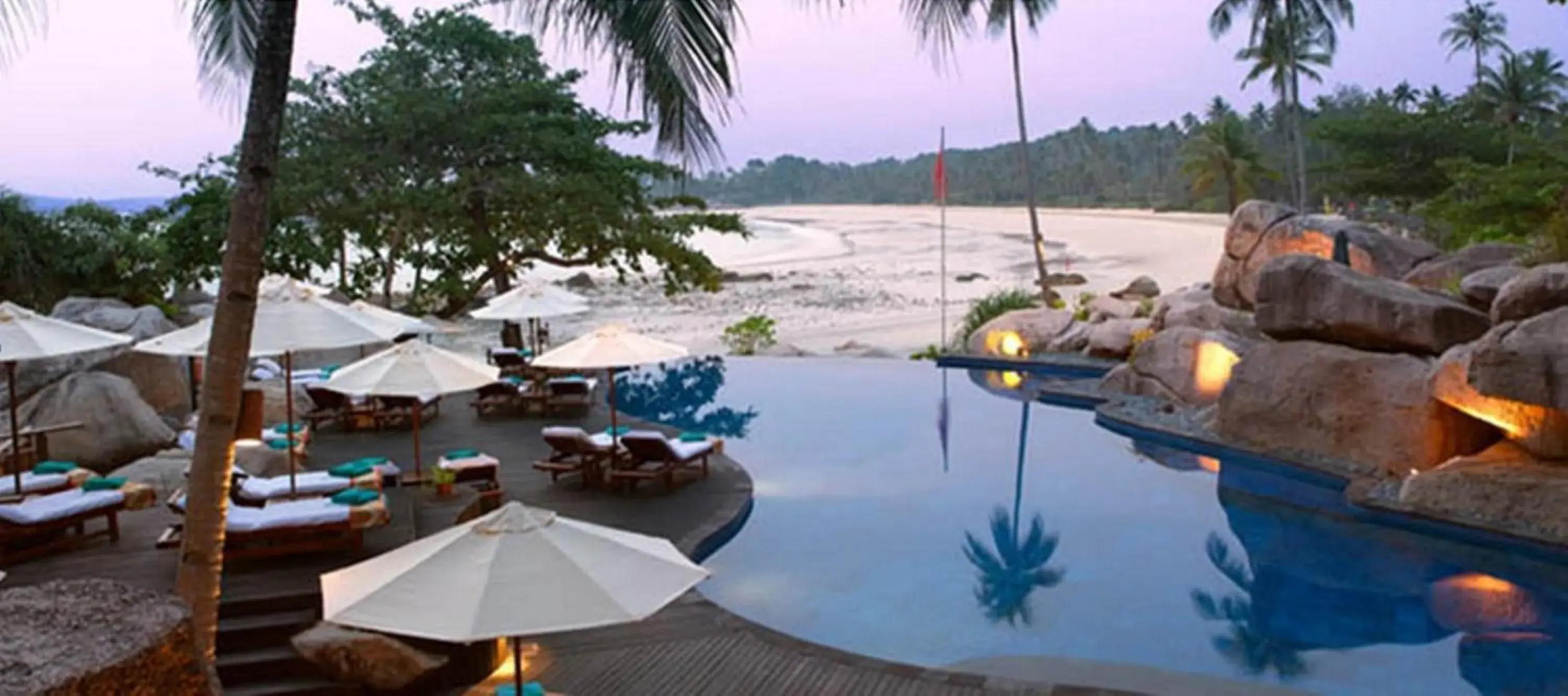 Swimming pool in Banyan Tree Bintan Swimming pool in Banyan Tree Bintan