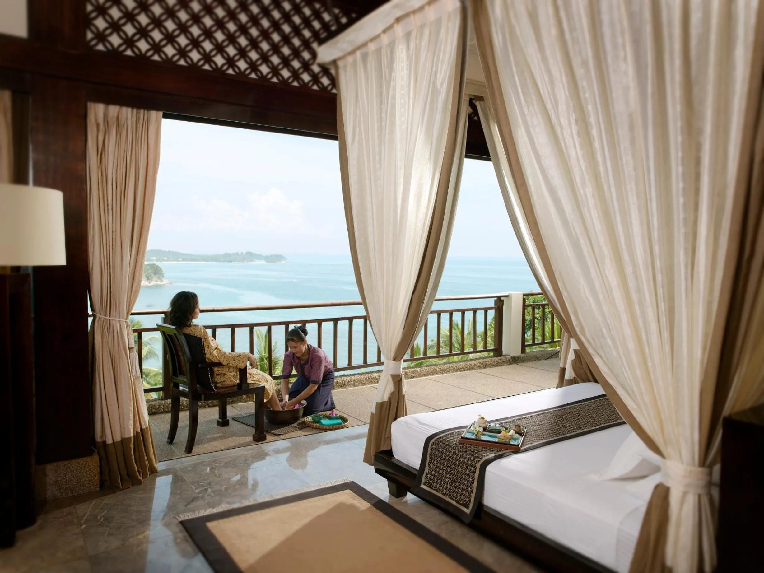 Balcony/Terrace, Bed in Banyan Tree Bintan