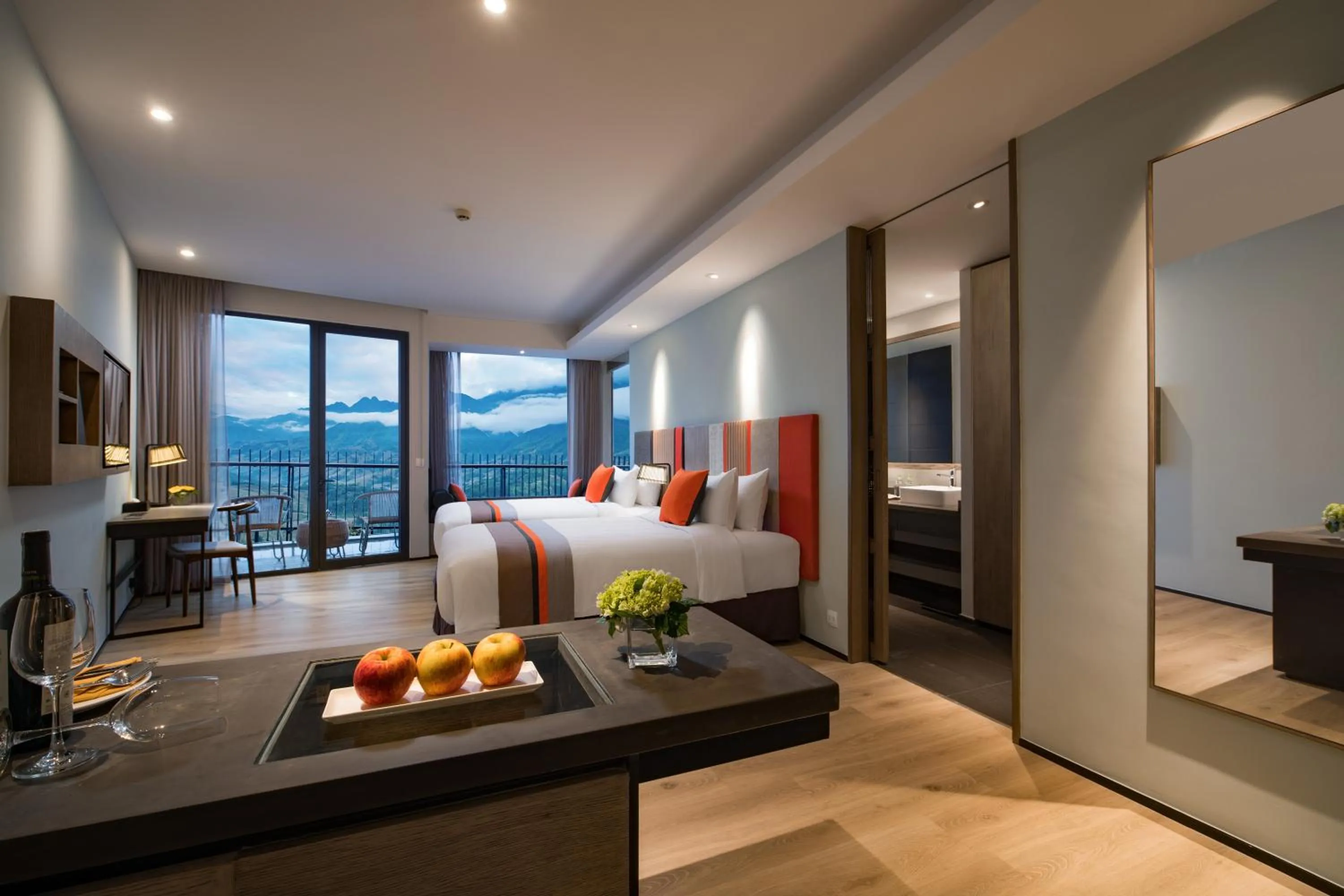 Photo of the whole room, Bed in Pao's Sapa Leisure Hotel