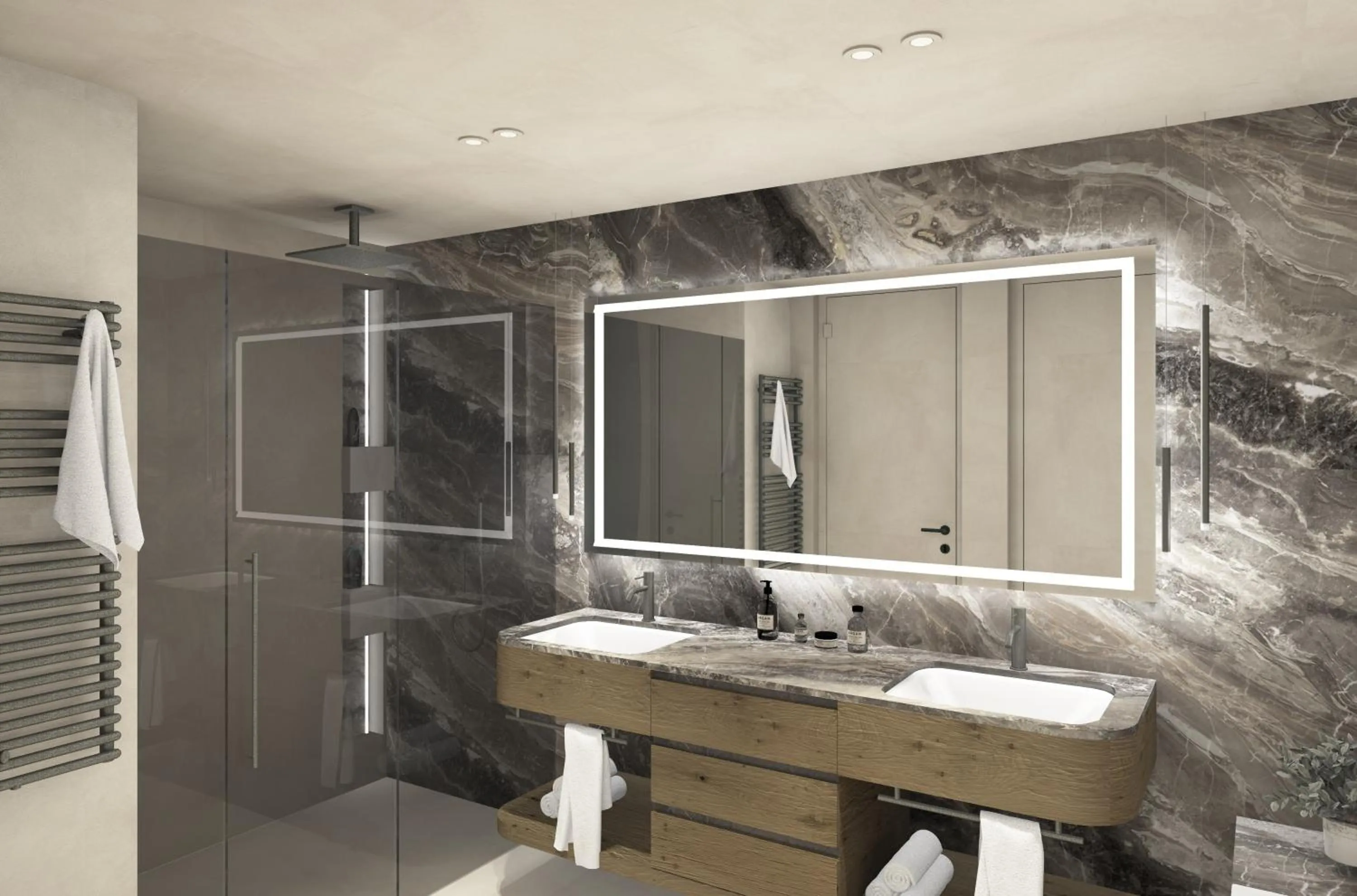 Bathroom in Gardena Grödnerhof - Hotel & Spa