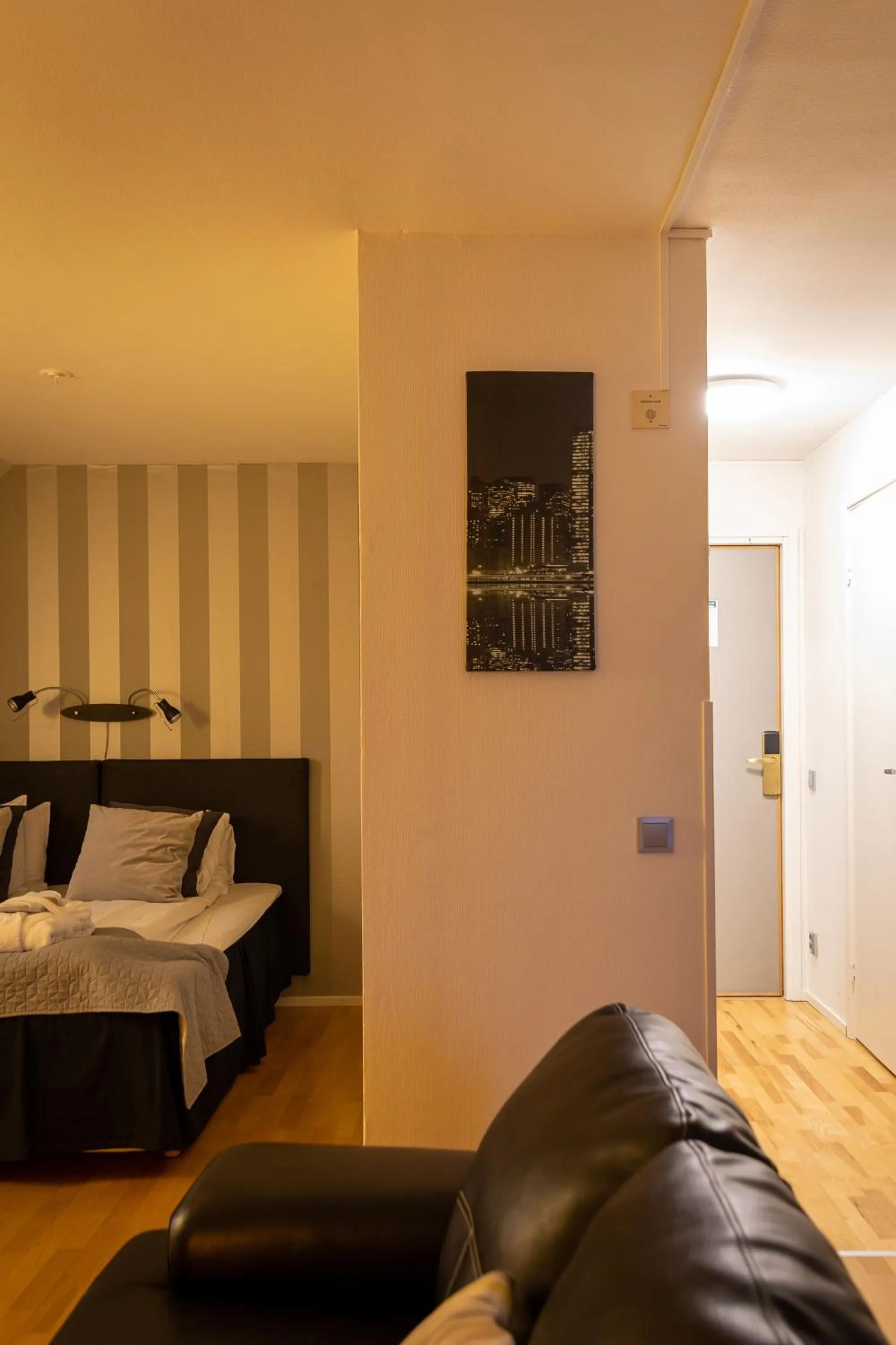 Bed in Hotel Carlshamn