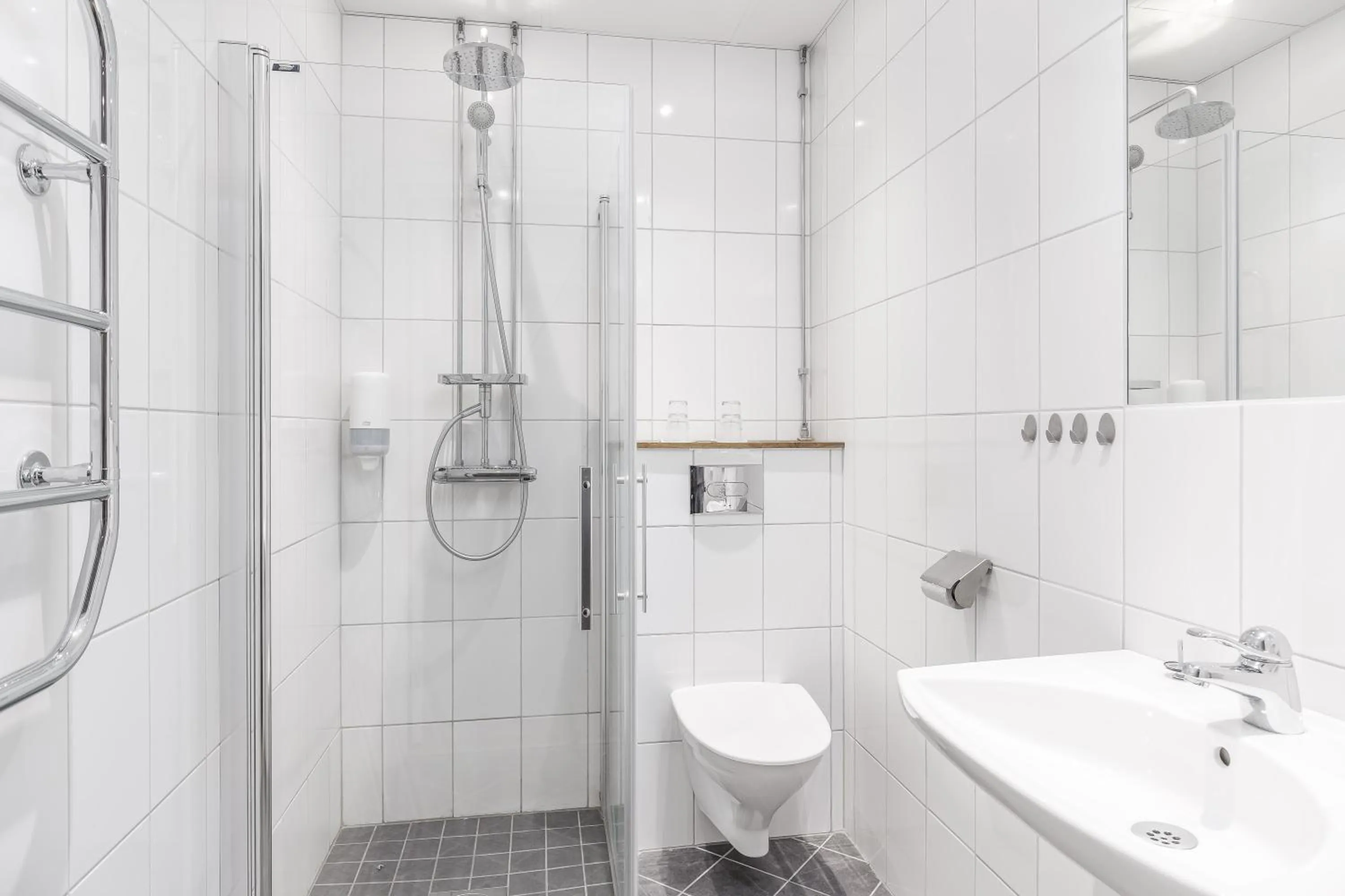 Shower in Hotell Fängelset Västervik