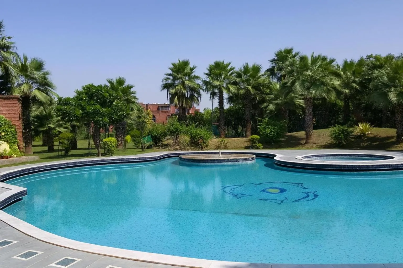 Pool view in Magsons Resorts