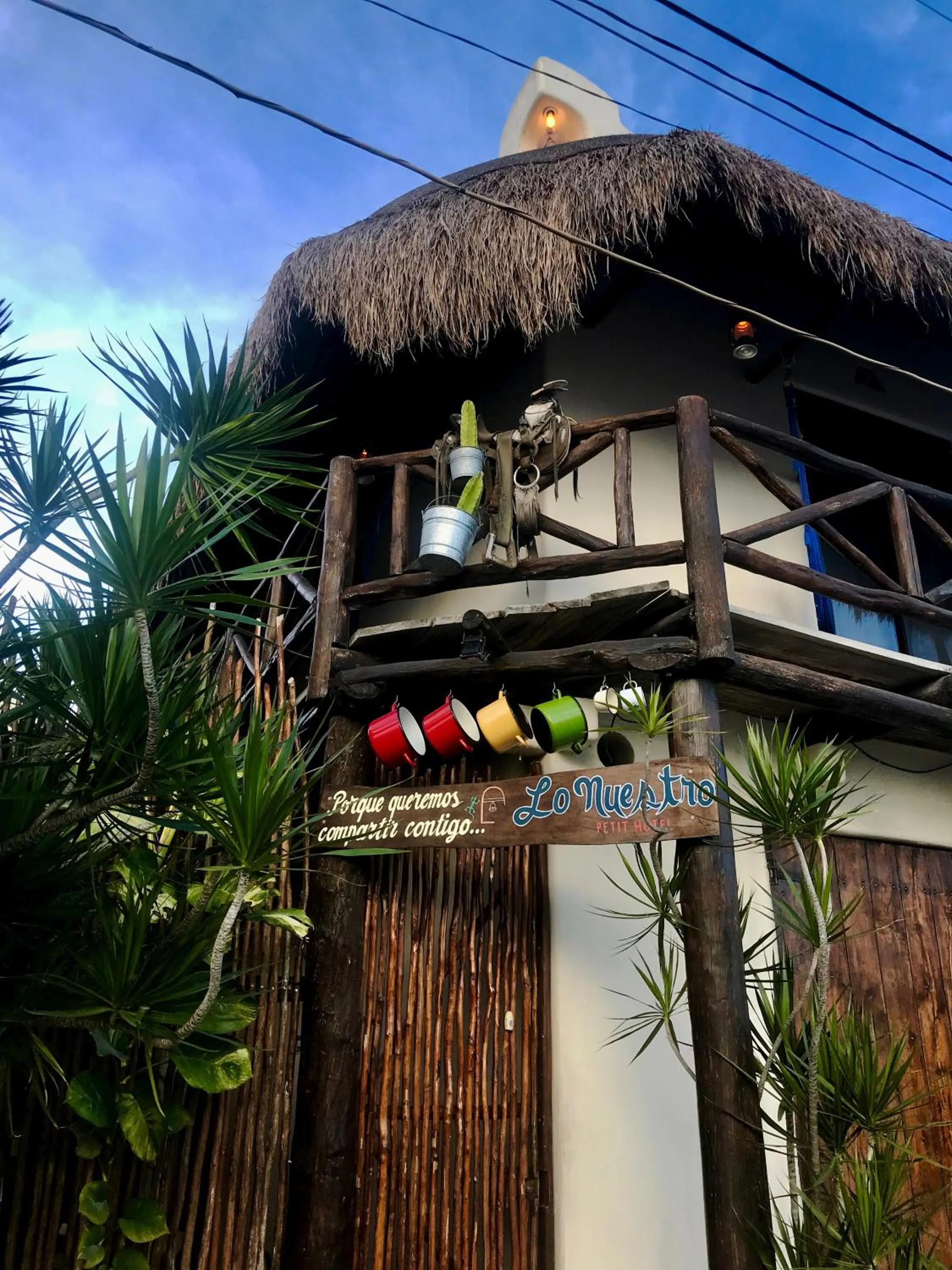 Facade/entrance in Lo Nuestro Petit Hotel Tulum