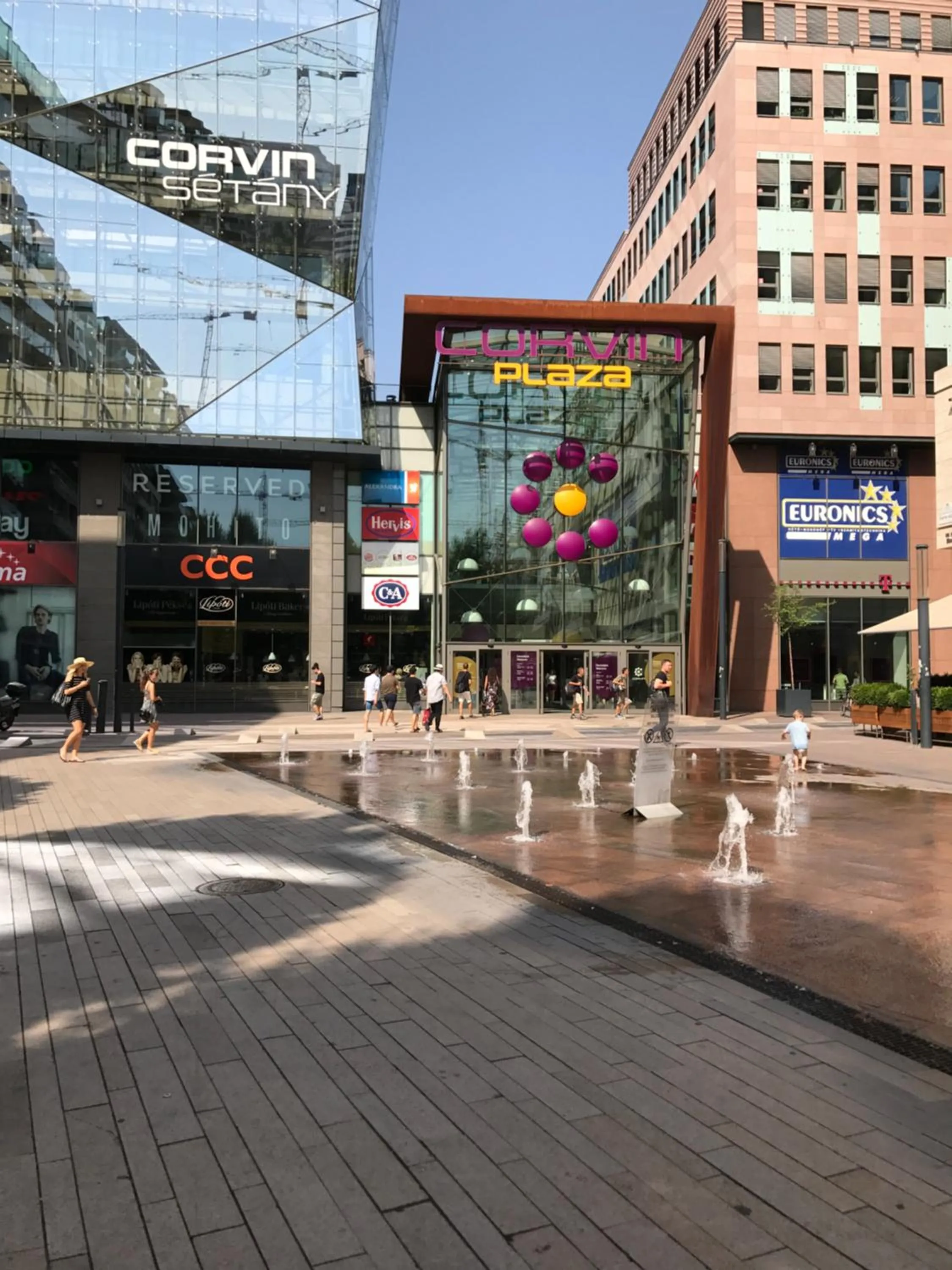 Shopping Area in Corvin Rose Apartment Hotel