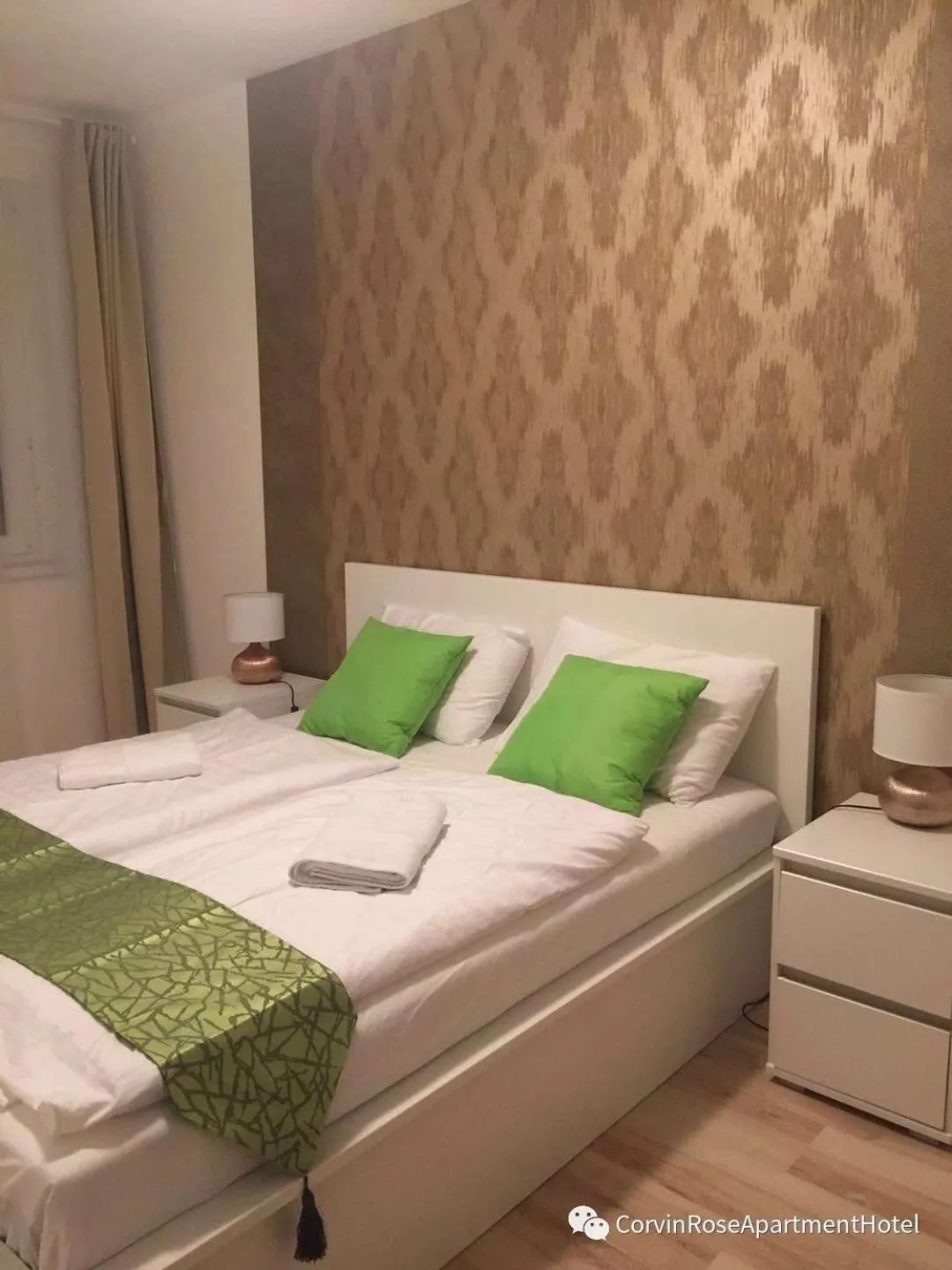 Bedroom, Bed in Corvin Rose Apartment Hotel