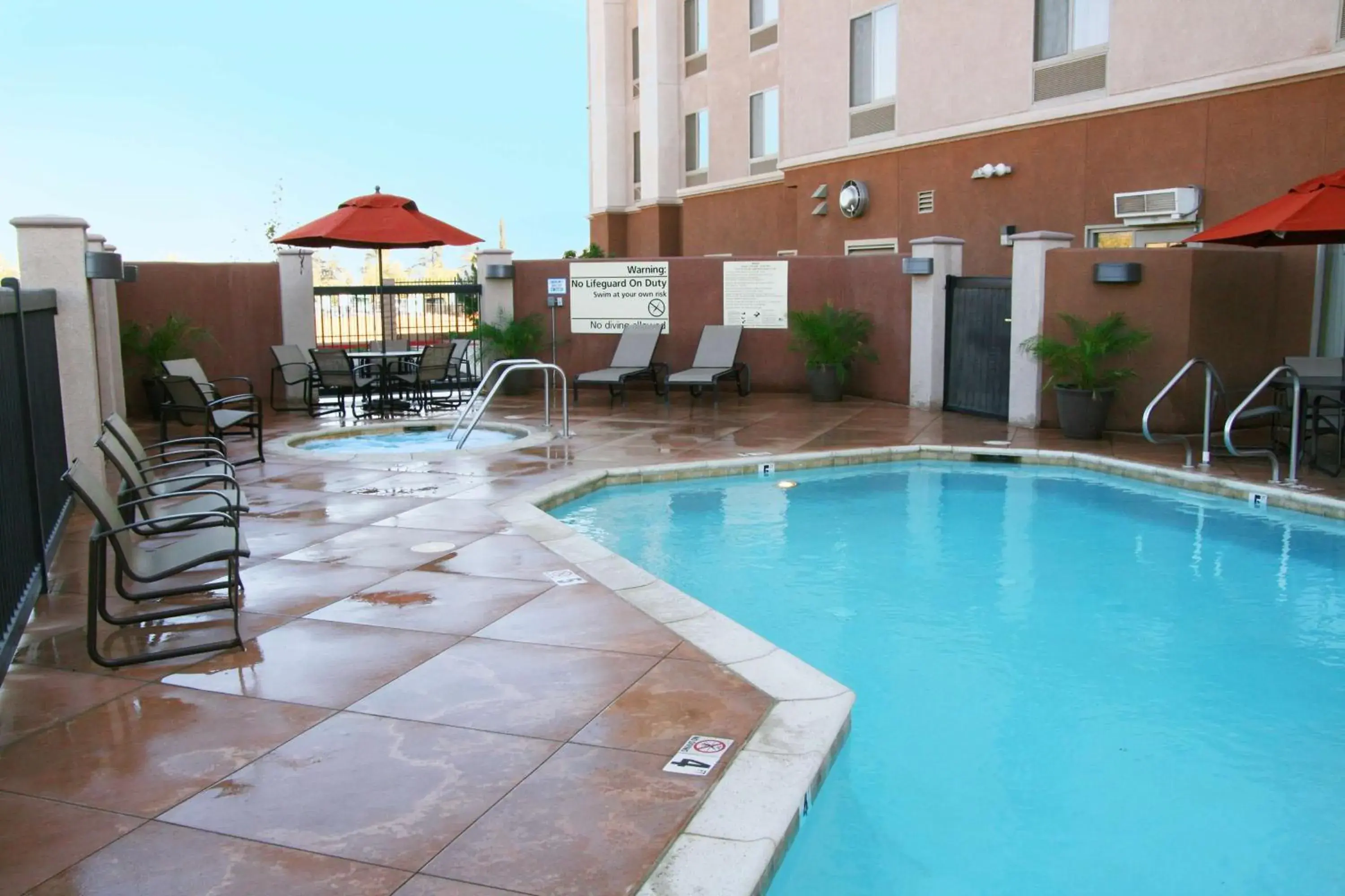 Pool view in Hampton Inn & Suites Banning/Beaumont Pool view in Hampton Inn & Suites Banning/Beaumont