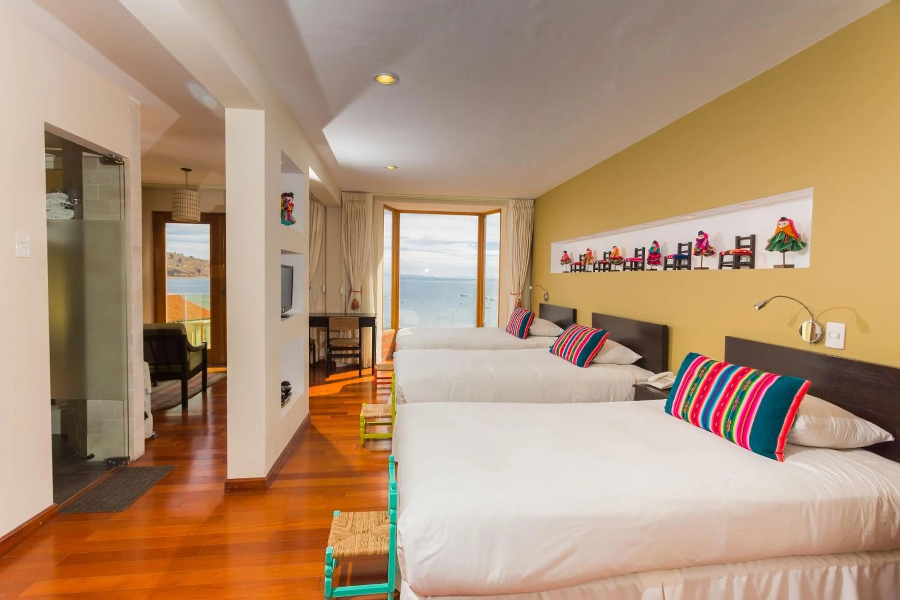 Bedroom, Bed in Hotel Rosario Lago Titicaca